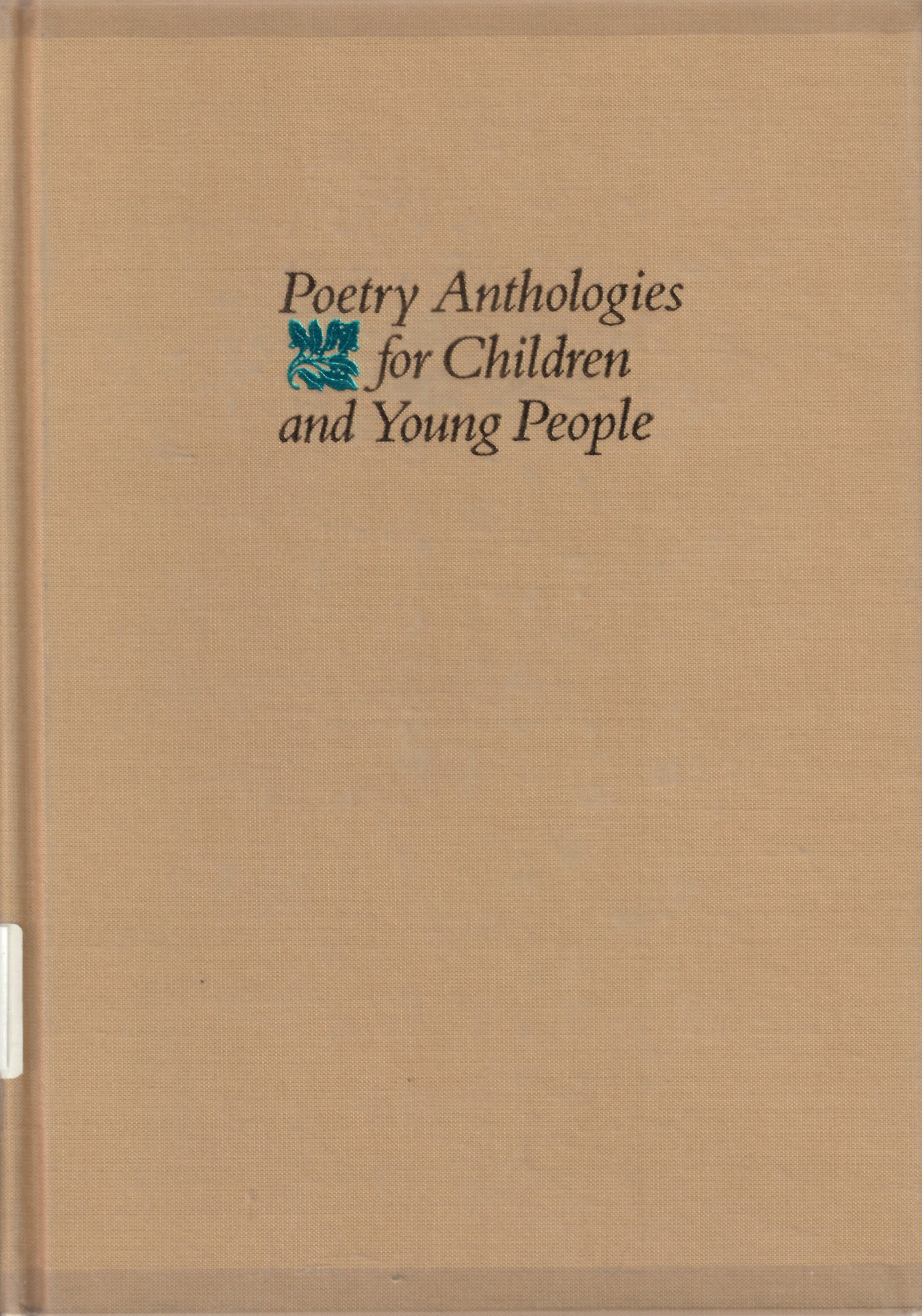 Poetry anthologies for children and young people