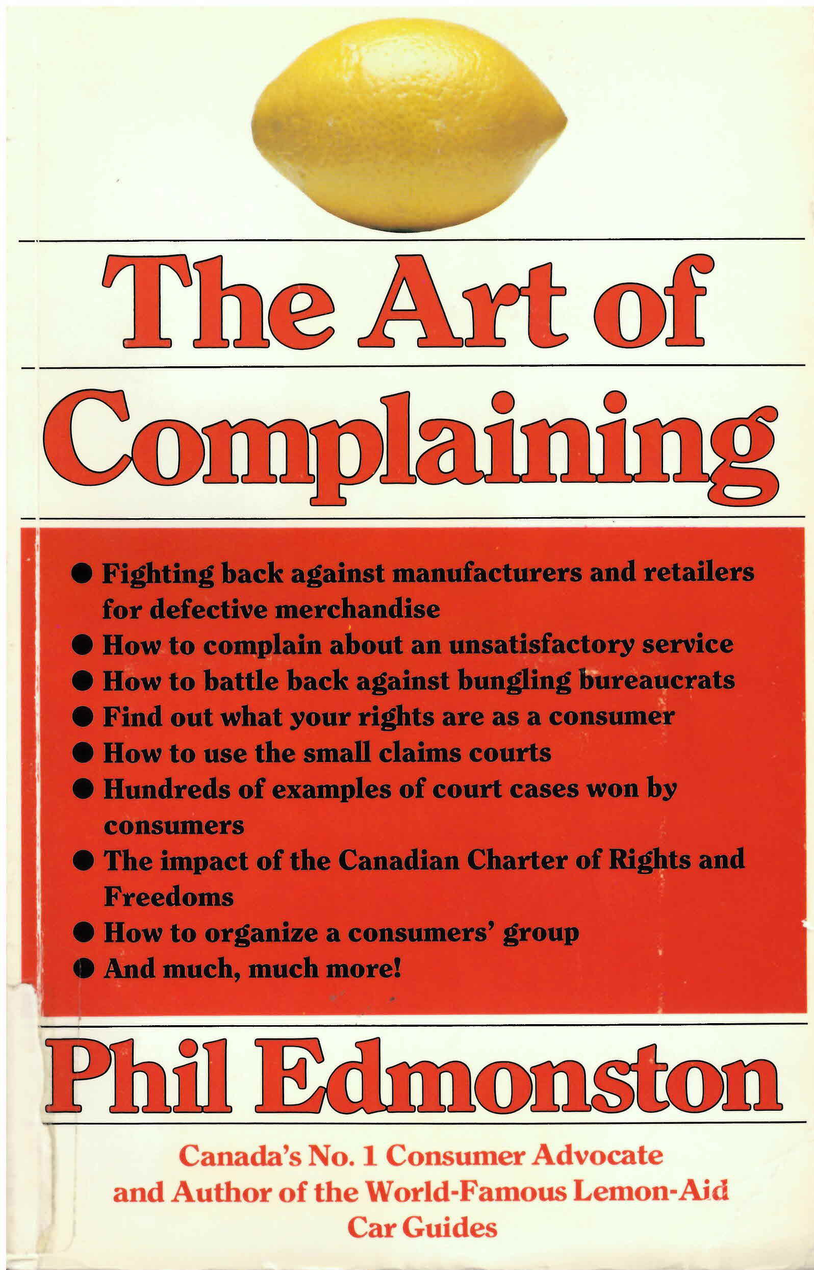 Art of complaining