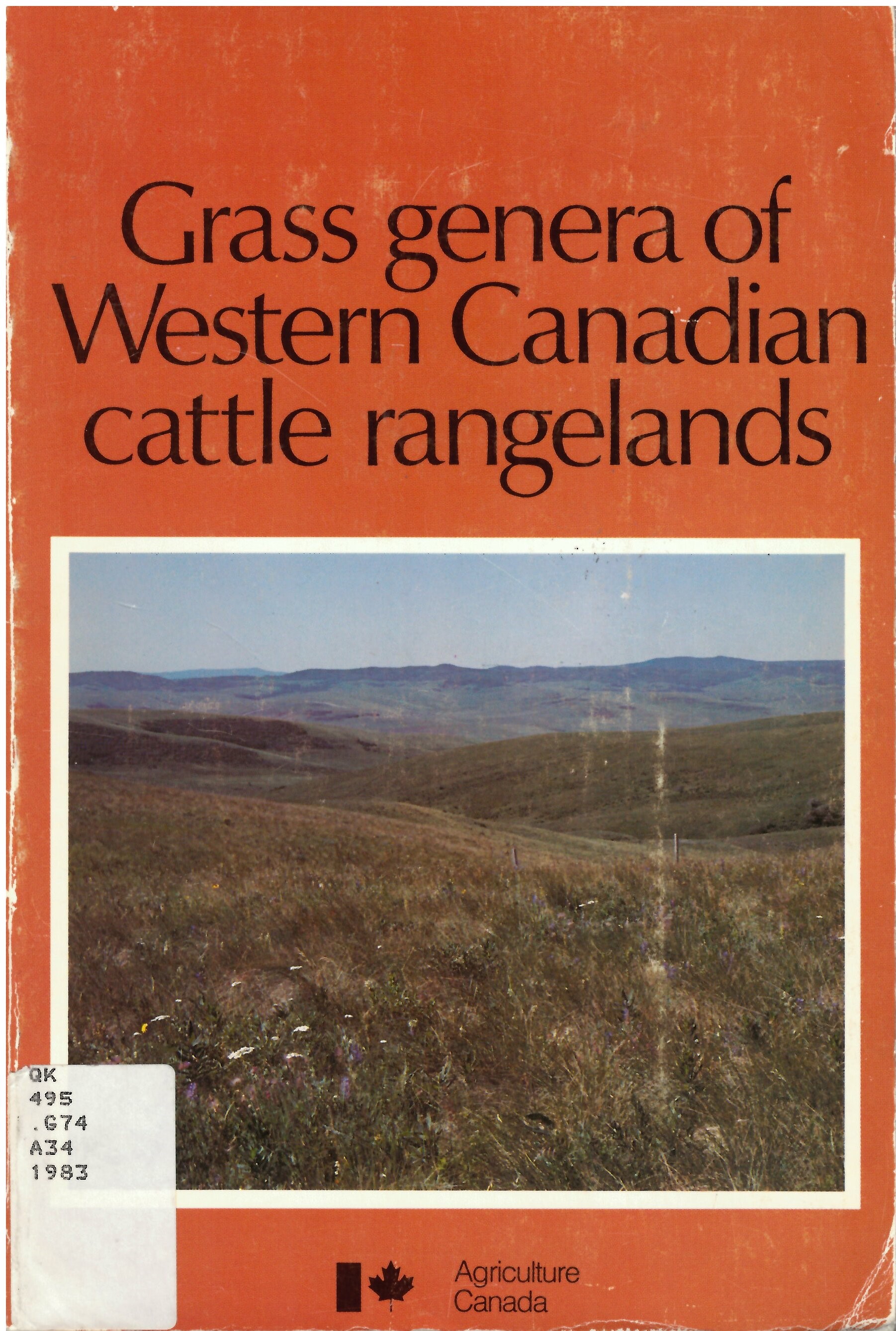 Grass genera of western Canadian cattle rangelands