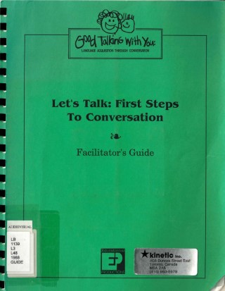 Let's talk : first steps to conversation