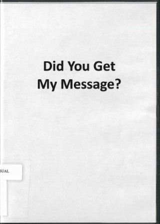 Did you get my message?