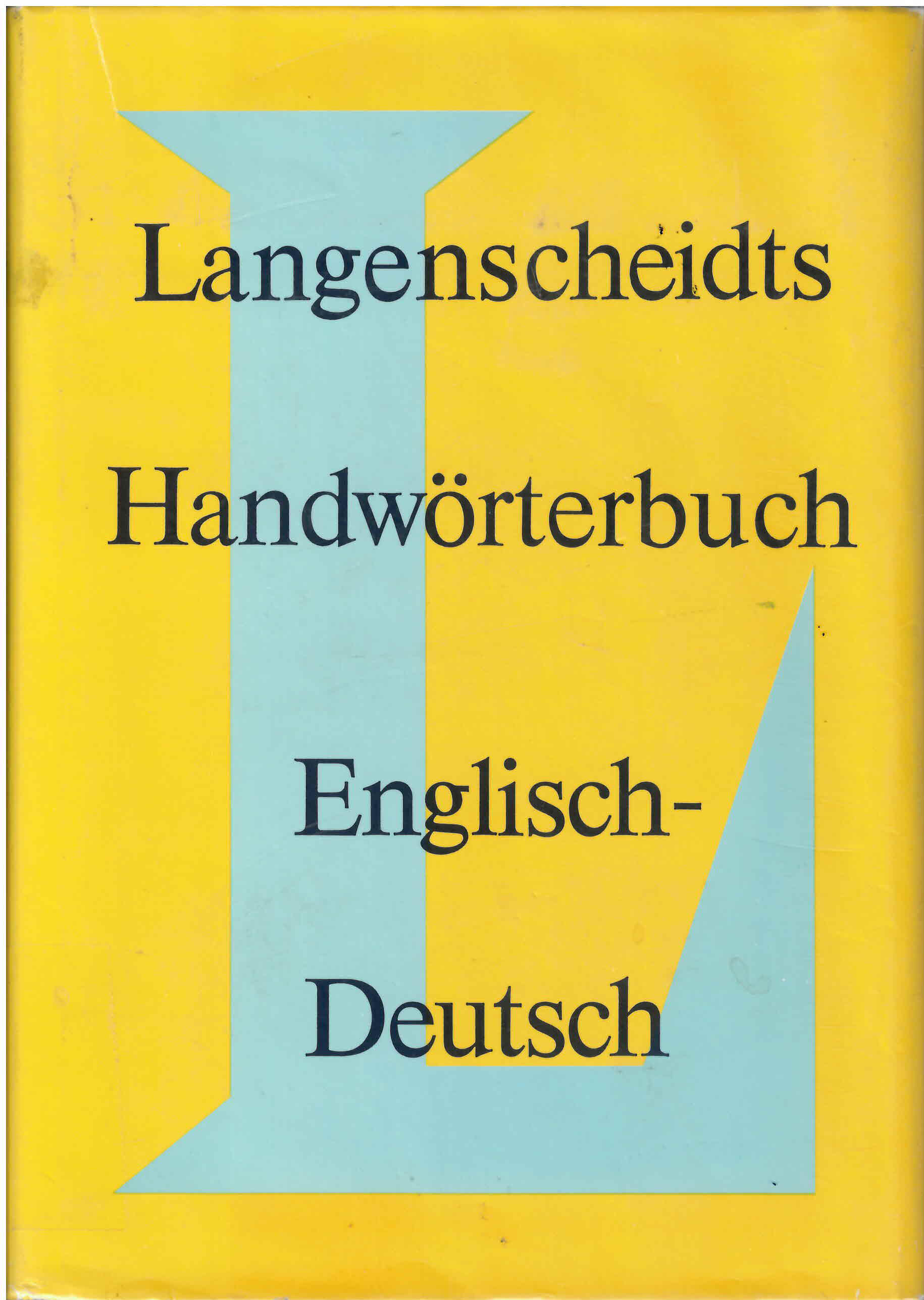 Langenscheidts handworterbuch English