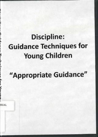 Discipline : guidance techniques for young children.