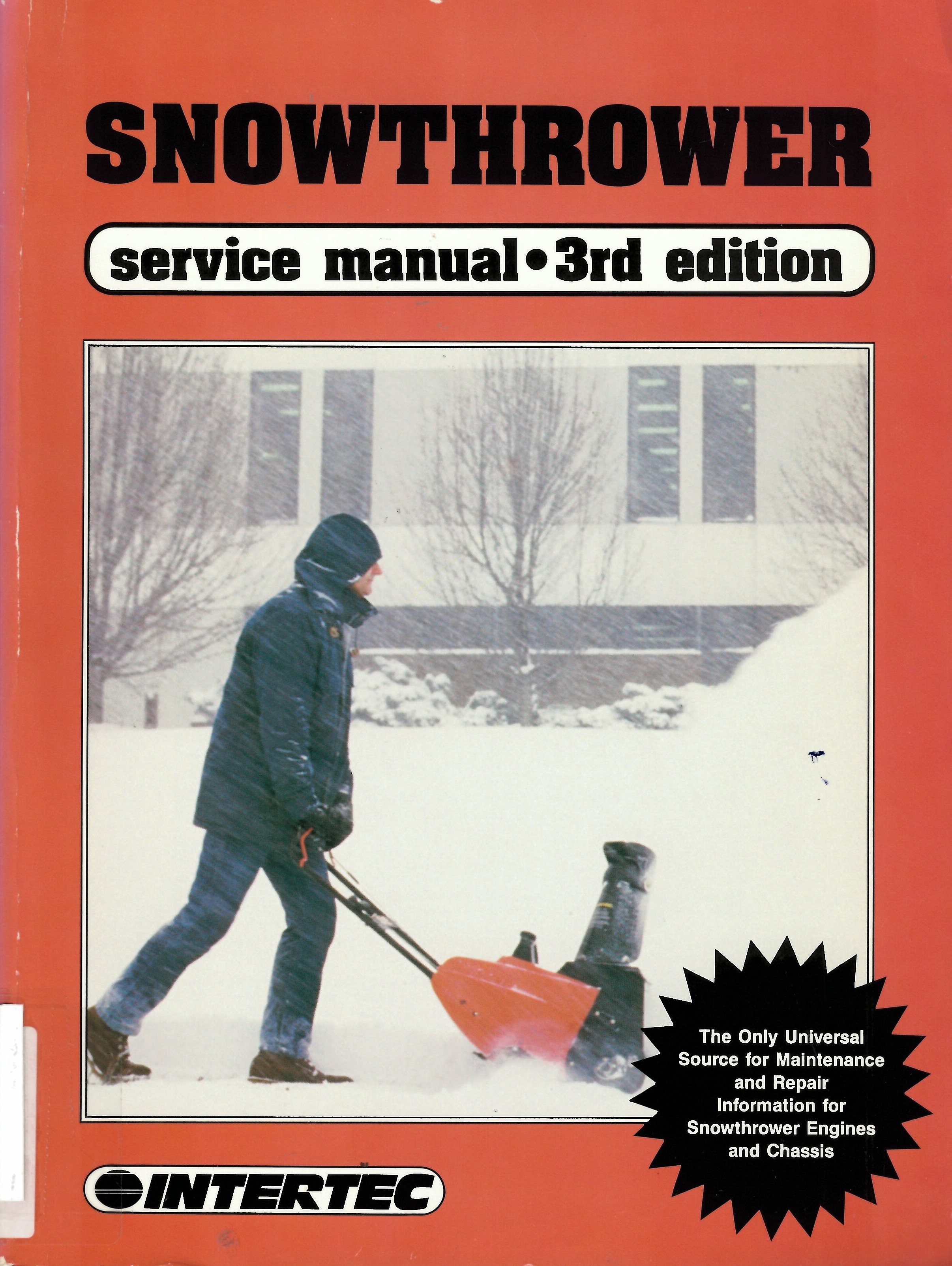 Snowthrower service manual