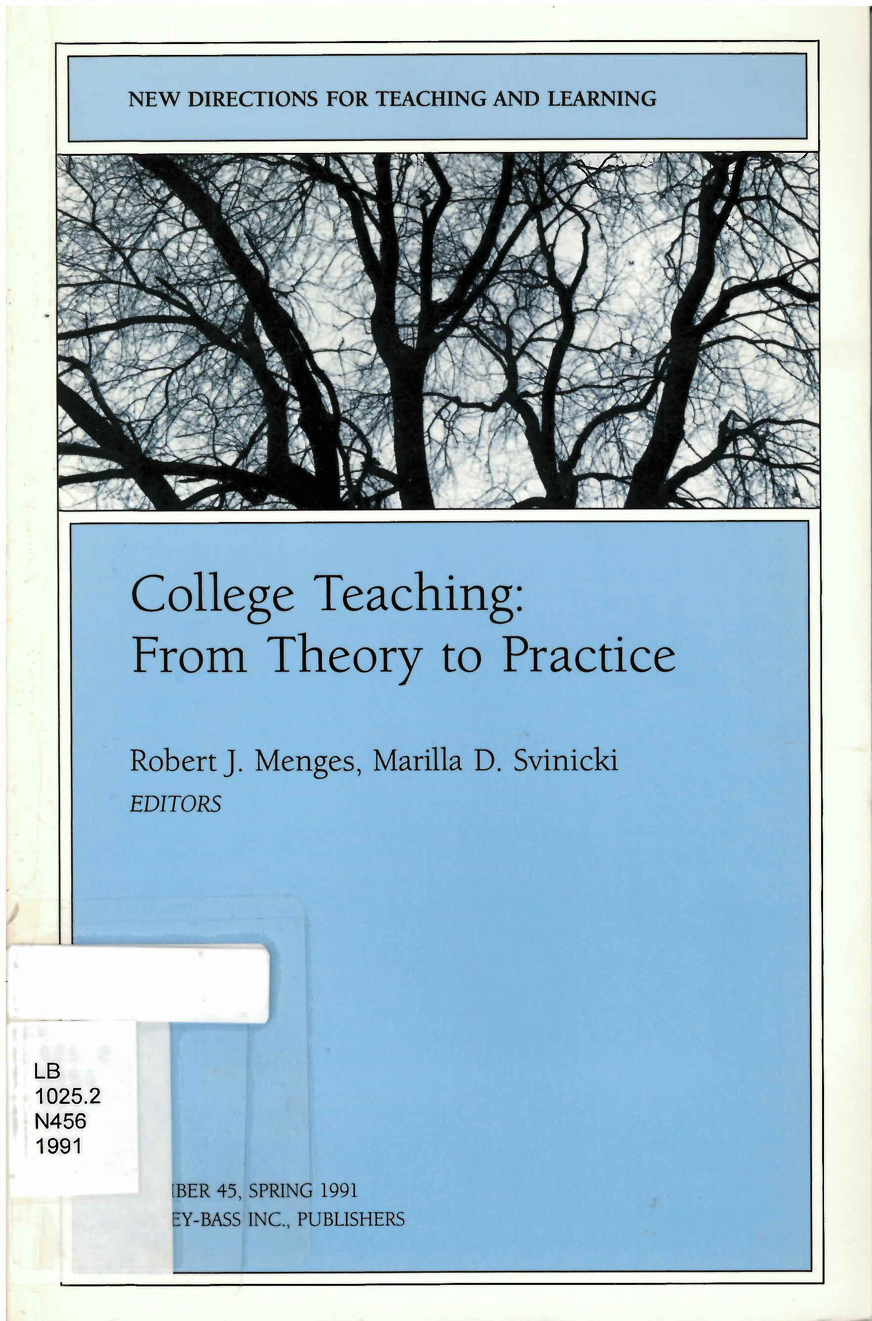 College teaching : from theory to practice