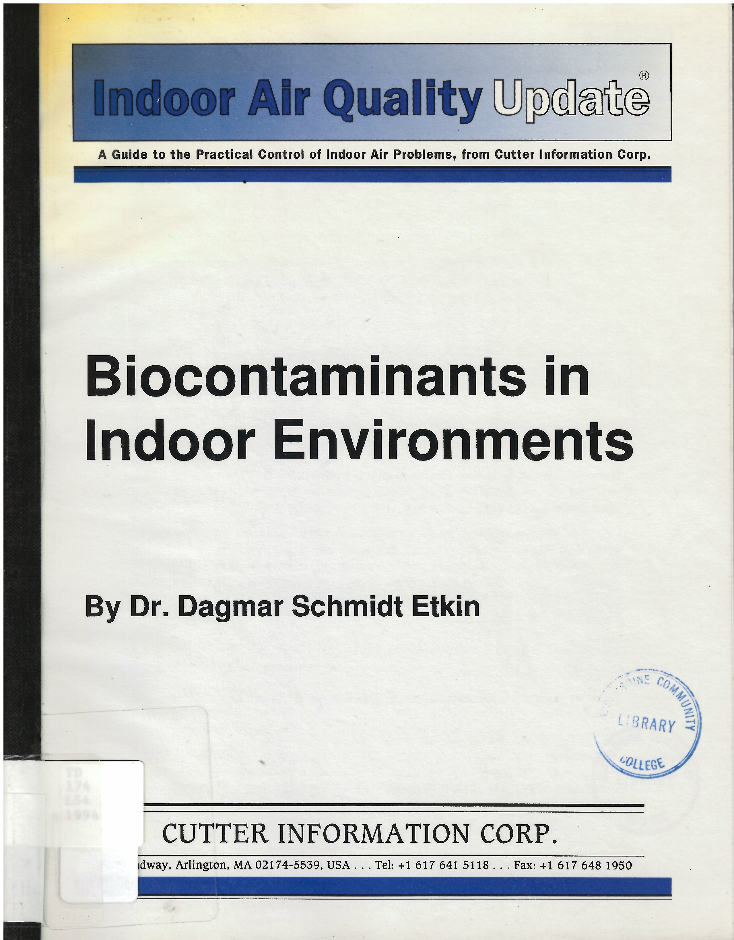 Biocontaminants in indoor environments