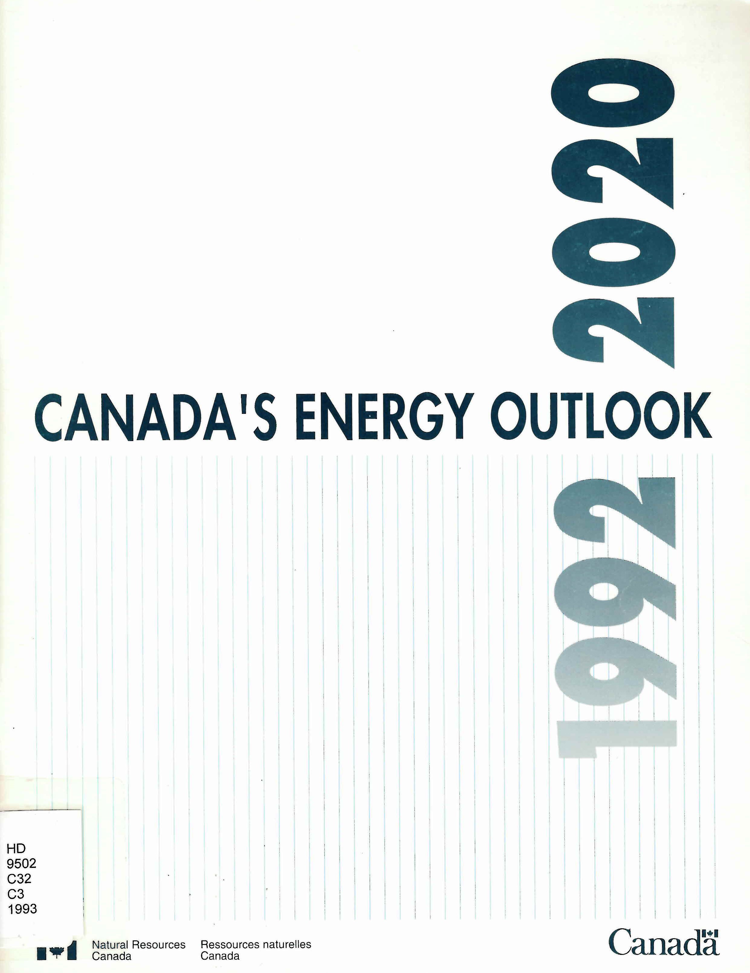 Canada's energy outlook, 1992-2020 : working paper