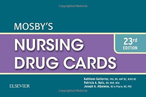 Mosby's nursing drug cards