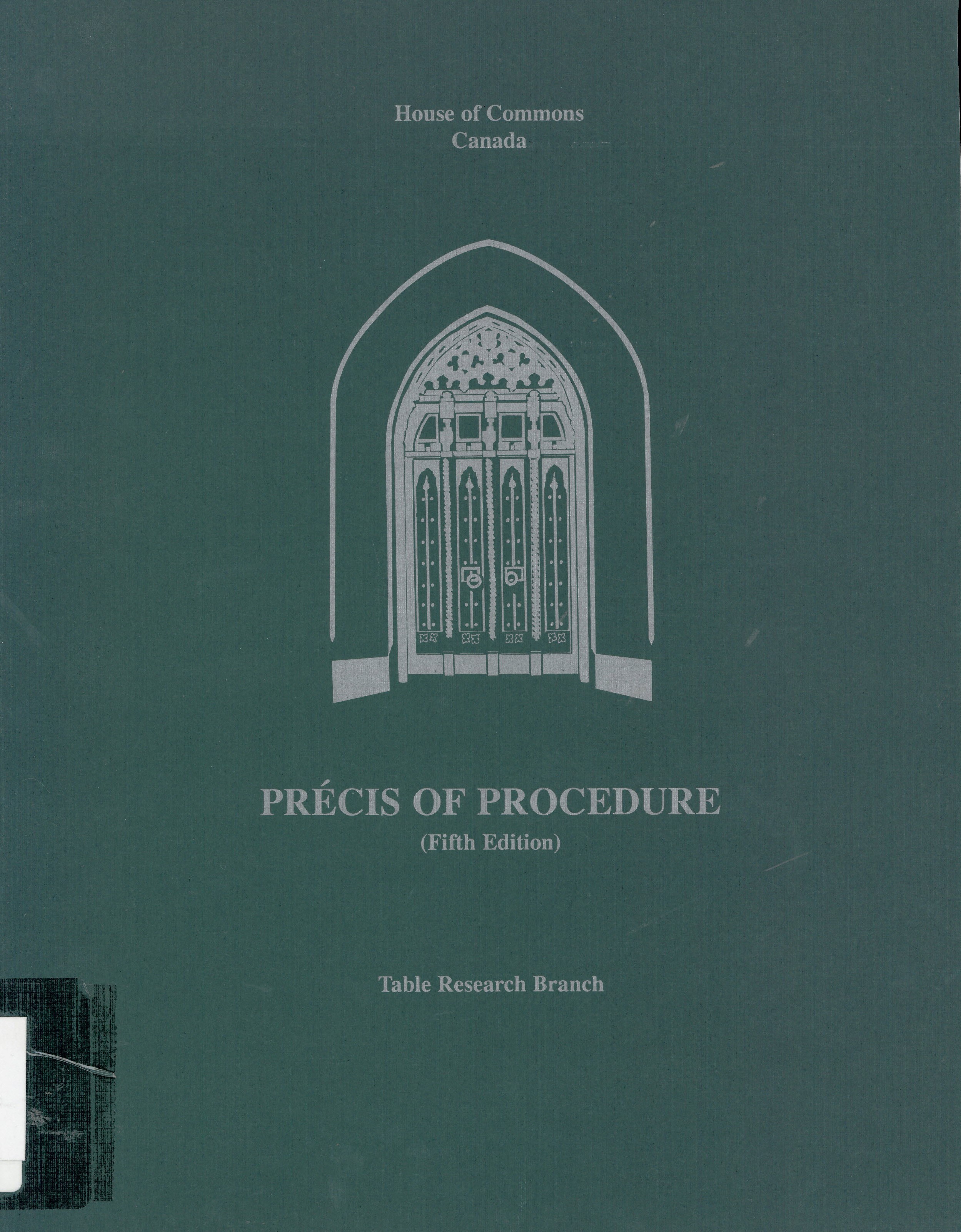 Précis of procedure