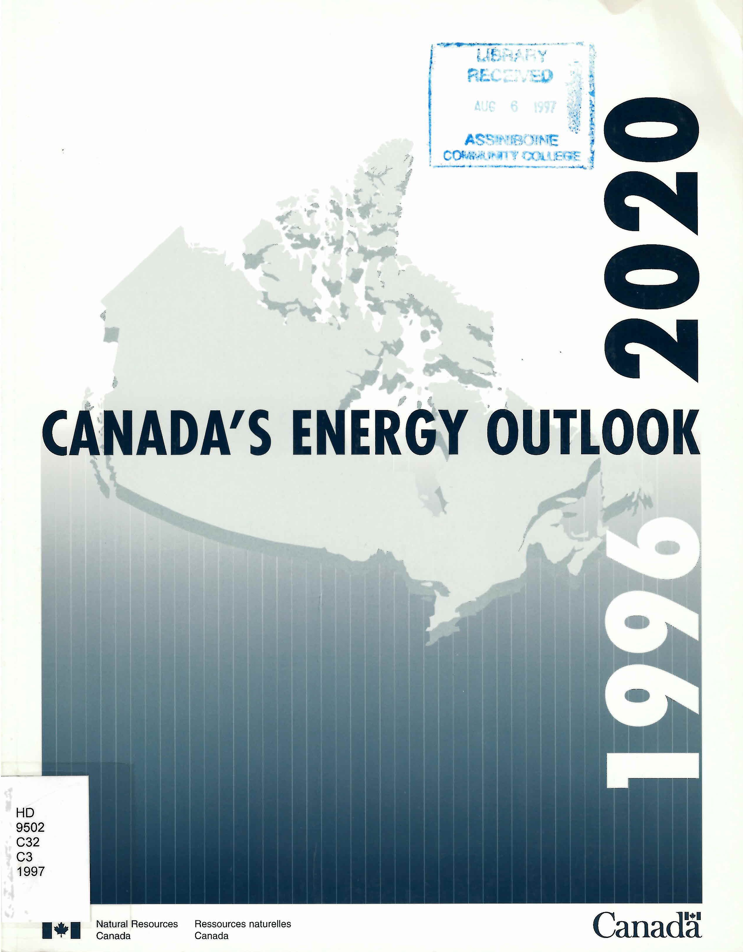 Canada's energy outlook, 1996-2020