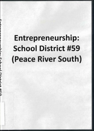 Entrepreneurship : School District #59 (Peace River South)
