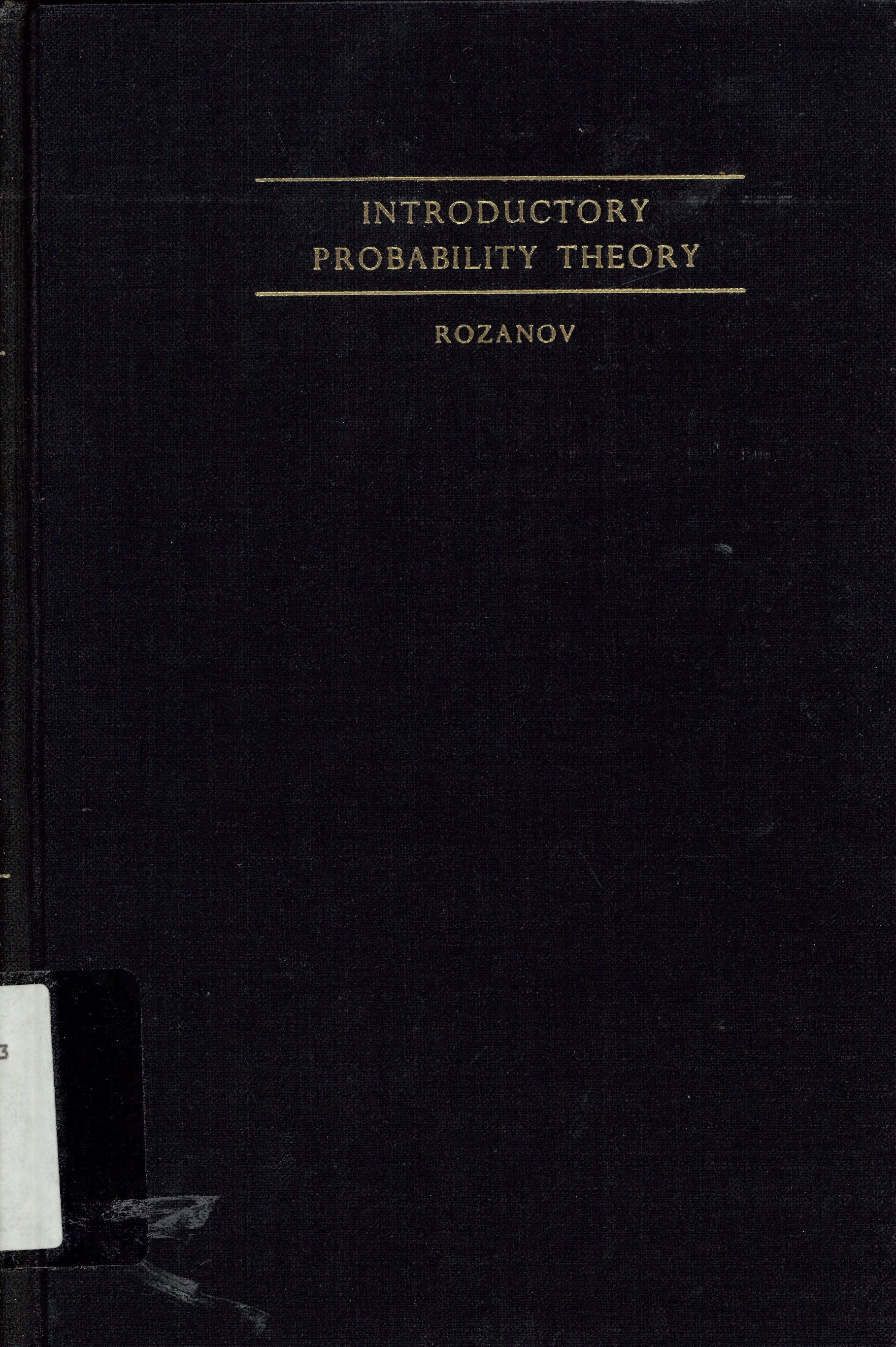 Introductory probability theory