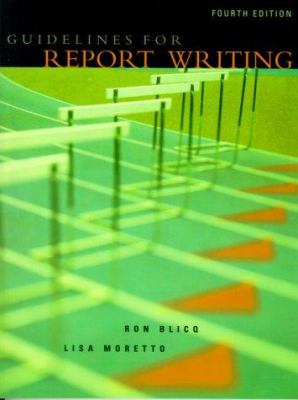 Guidelines for report writing