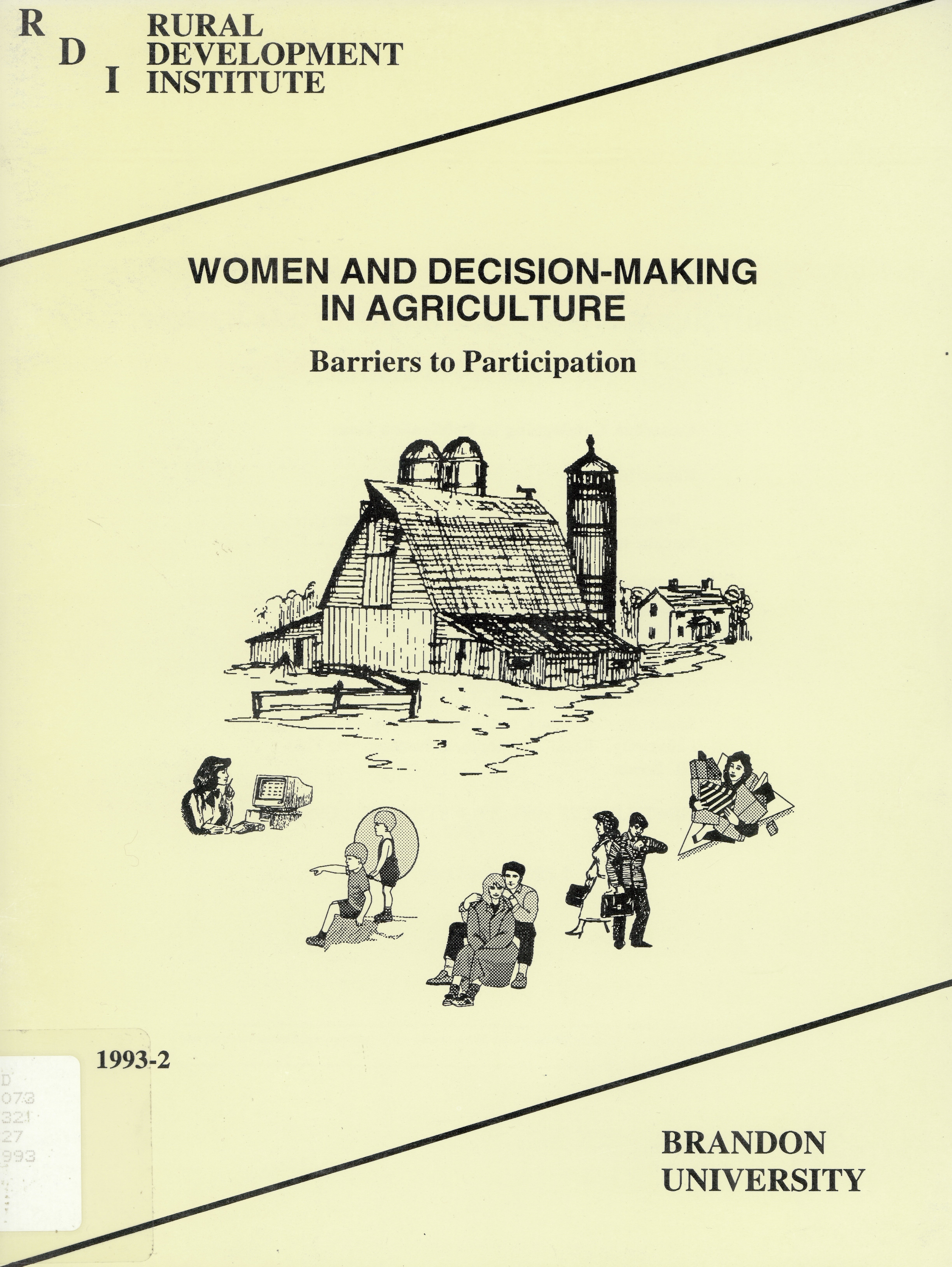 Women and decision-making in agriculture: barriers to participation /