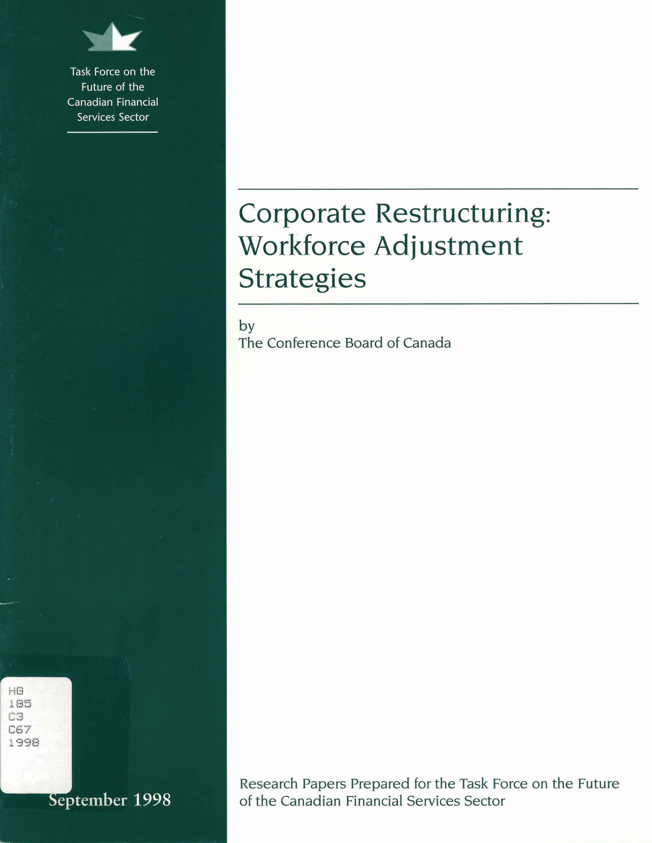 Corporate restructuring: : workforce adjustment strategies /