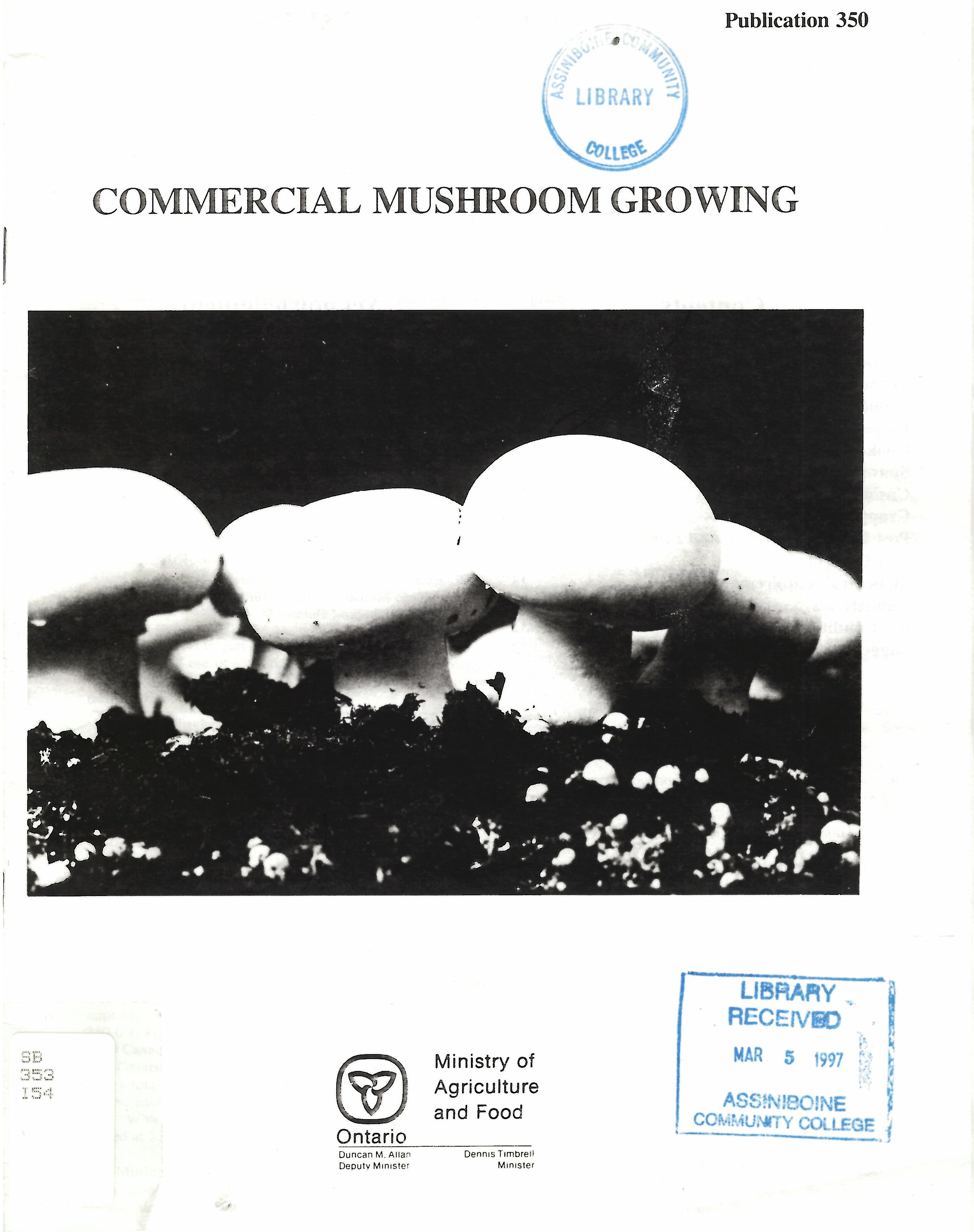 Commercial mushroom growing