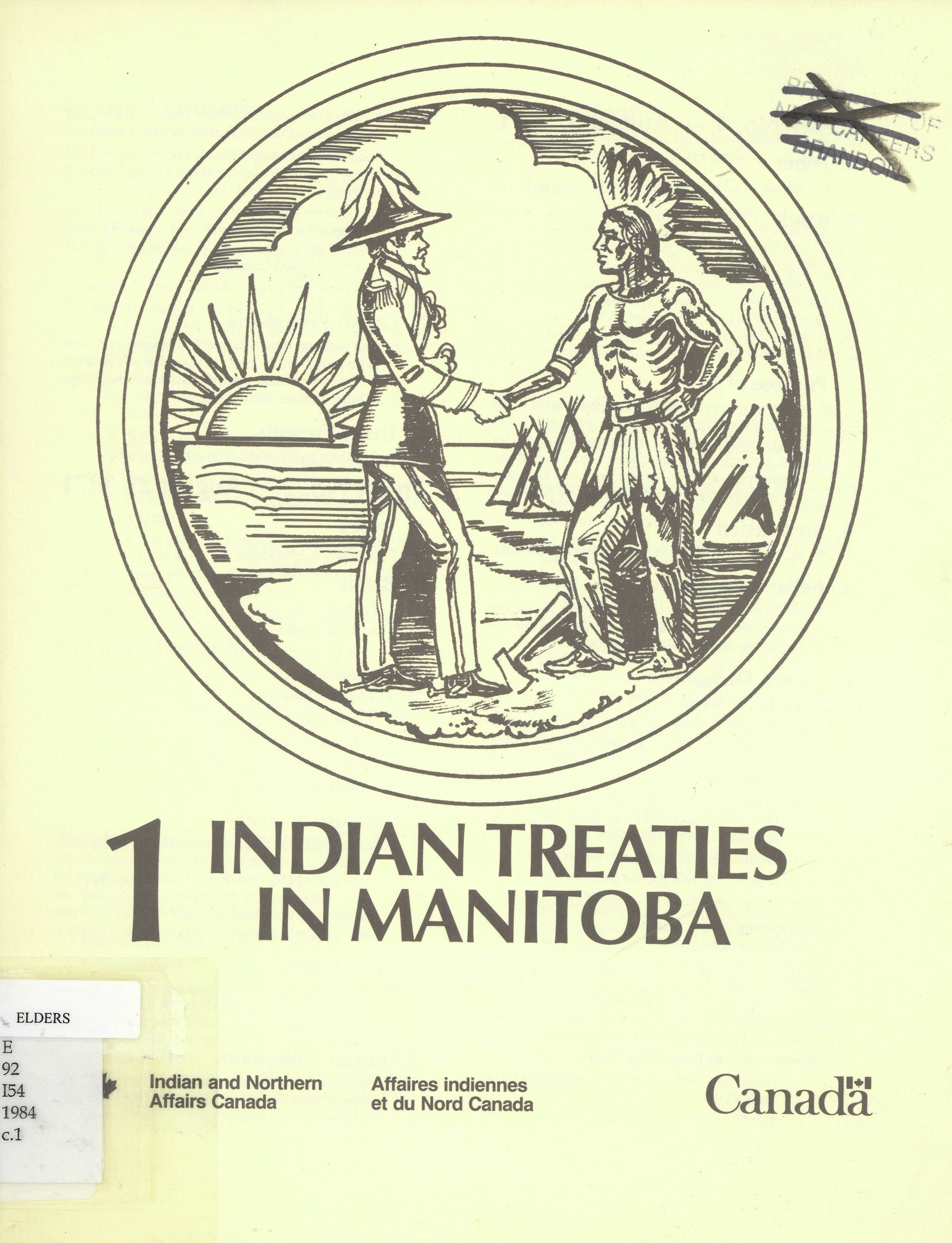 Indian treaties in Manitoba