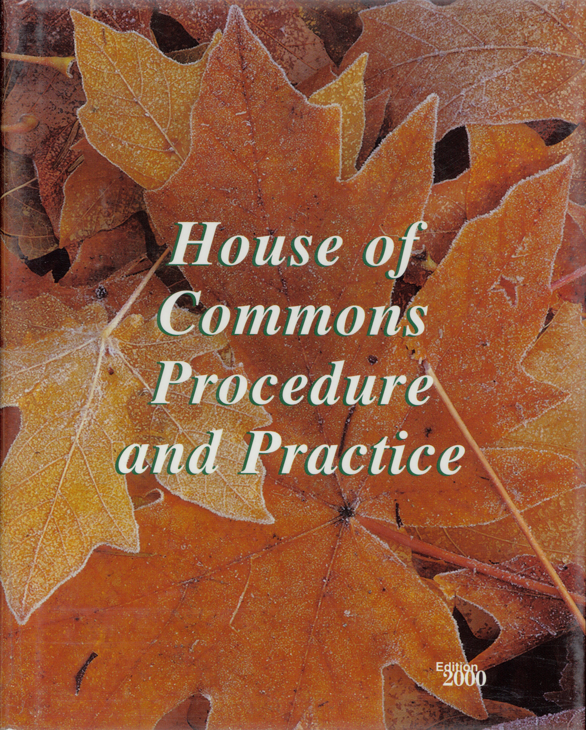 House of Commons procedure and practice