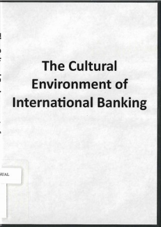 The cultural environment of international business