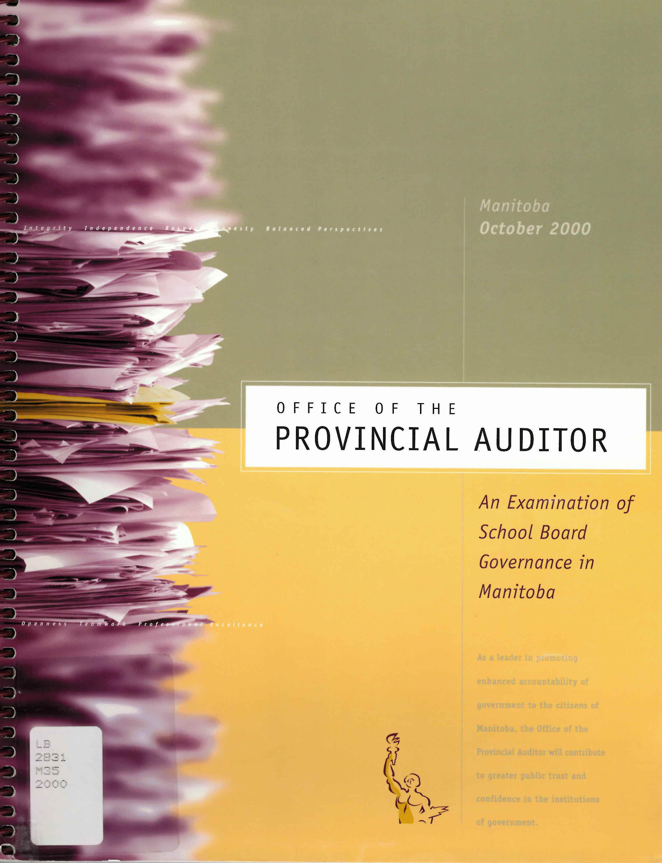 An examination of school board governance in Manitoba