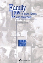 Family law: cases, notes and materials / /