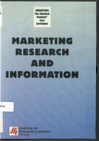 Marketing research and information