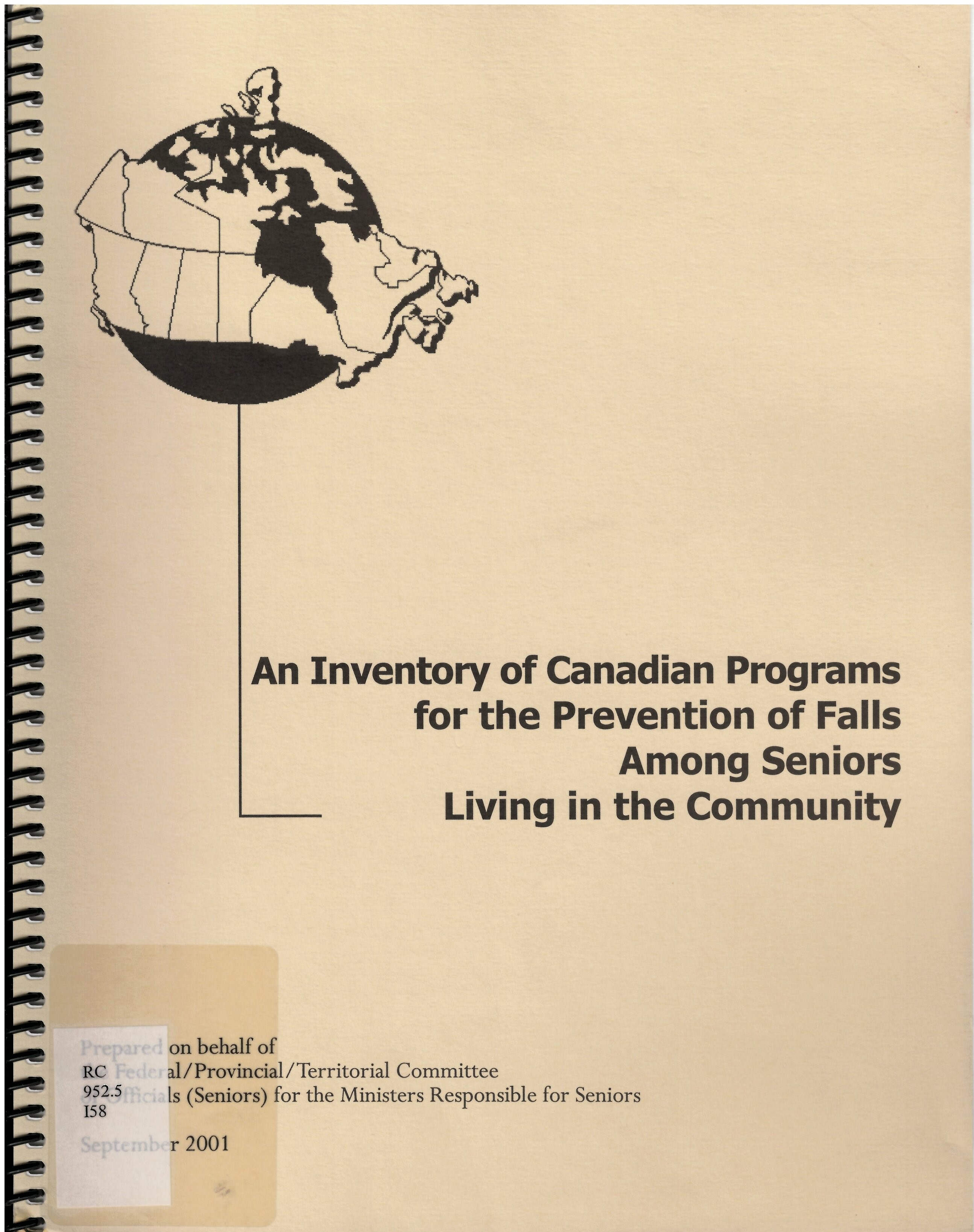 An inventory of Canadian programs for the prevention of falls & fall-related injuries among seniors living in the community