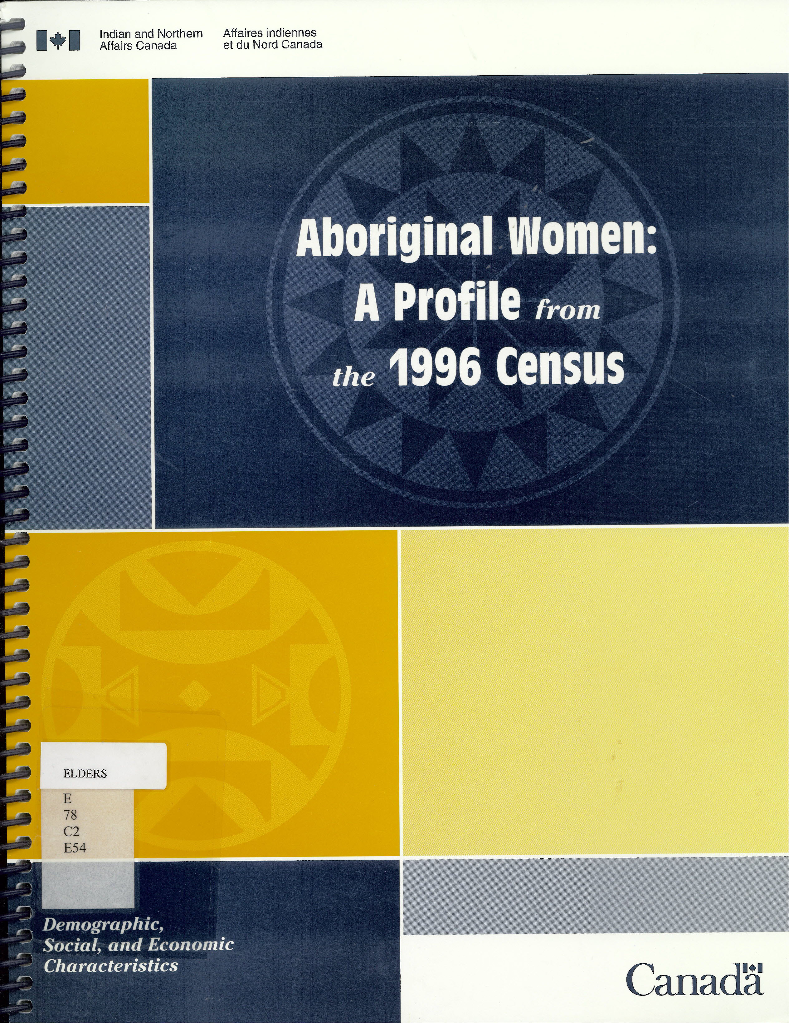 Aboriginal women : a profile from the 1996 Census