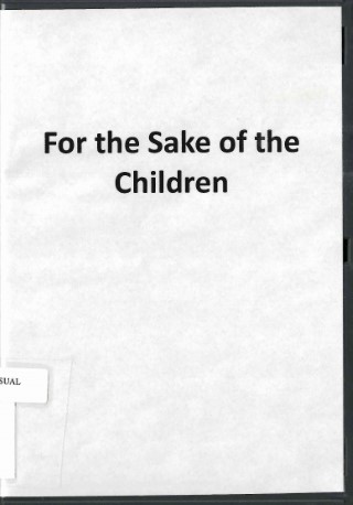 For the sake of the children