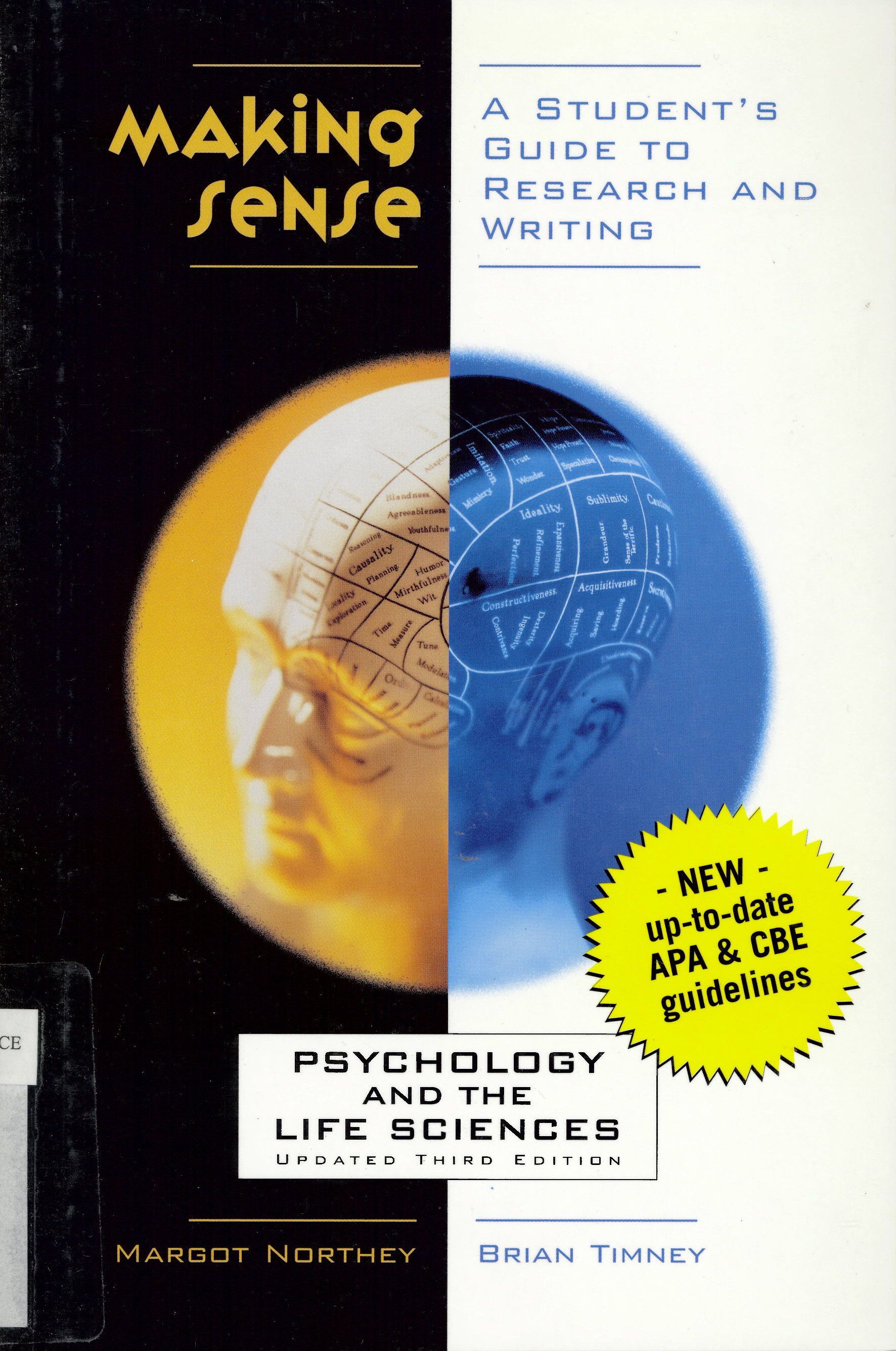 Making sense : a student's guide to research and writing : psychology and the life sciences