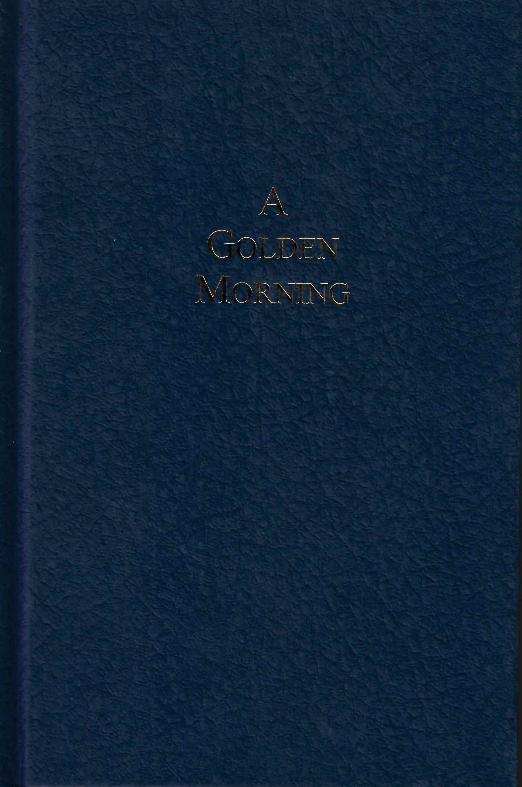 A Golden morning : an anthology of Canadian verse