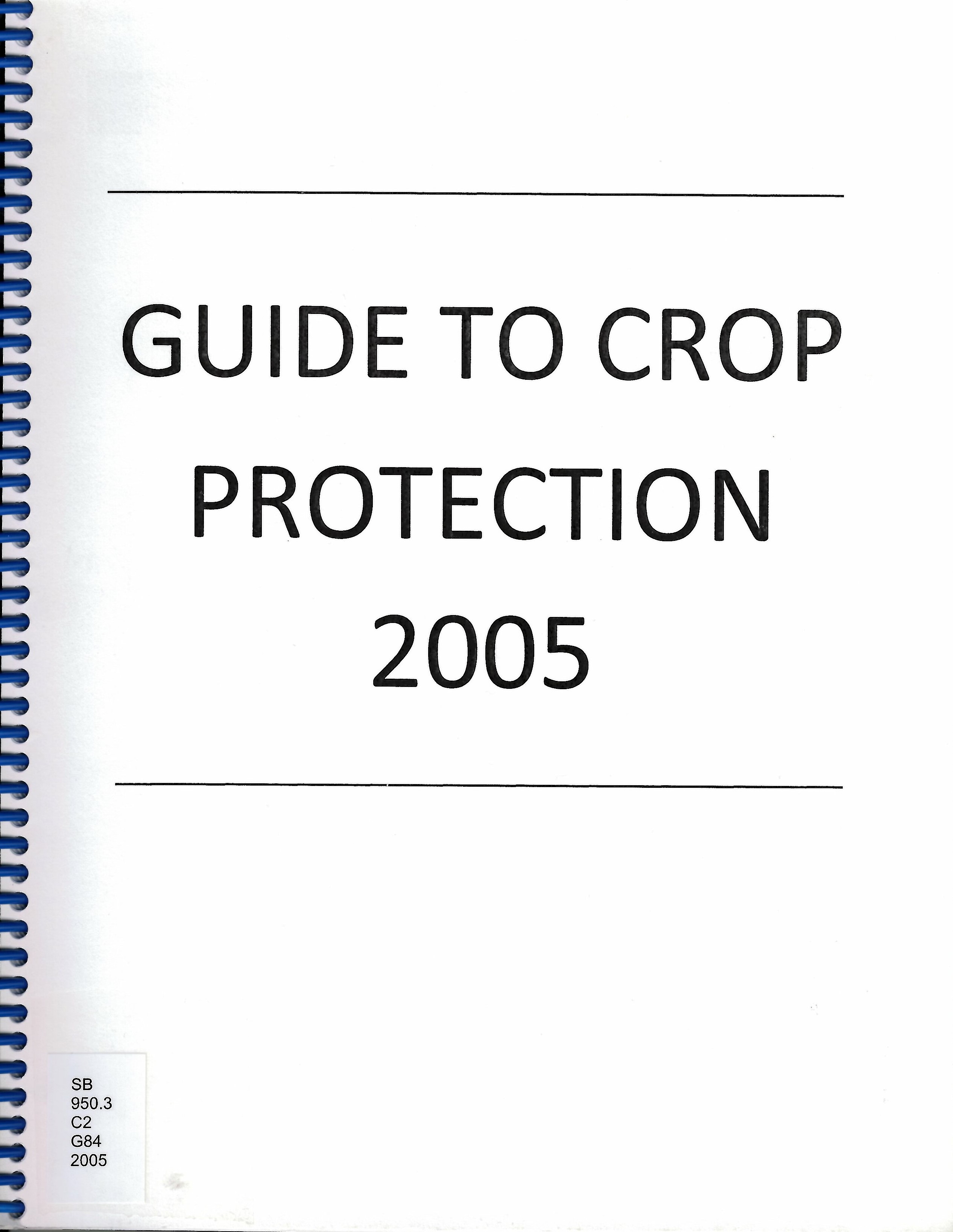 Guide to crop protection 2005