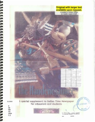 The Haudenosaunee : a special supplement to IndianTime Newspaper for educators and students