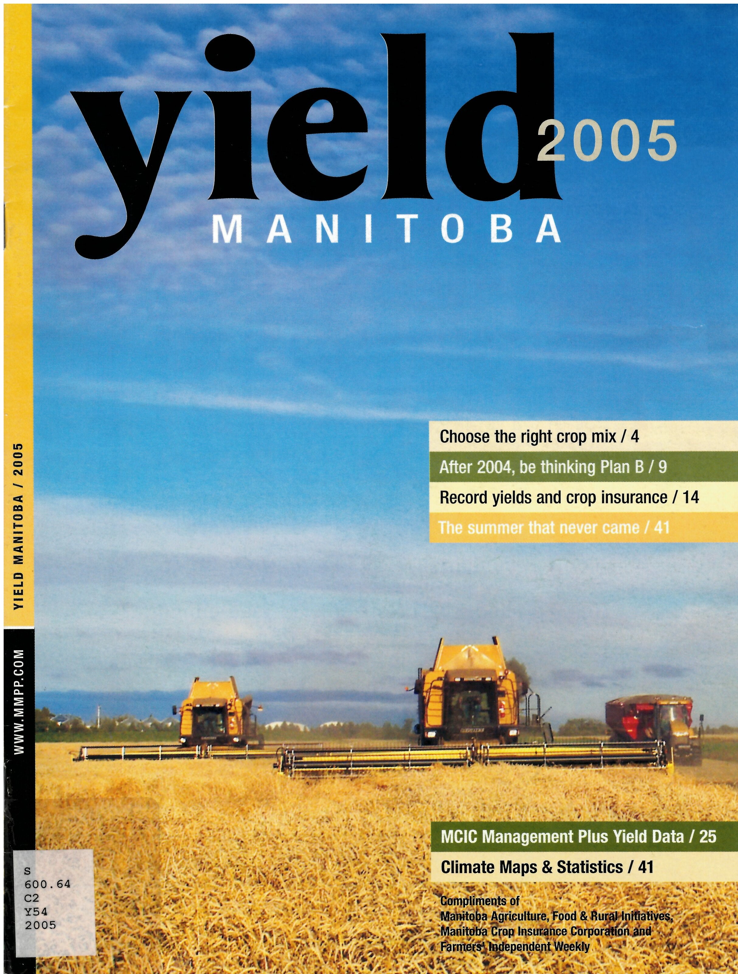 Yield Manitoba : a planning tool for Manitoba farmers