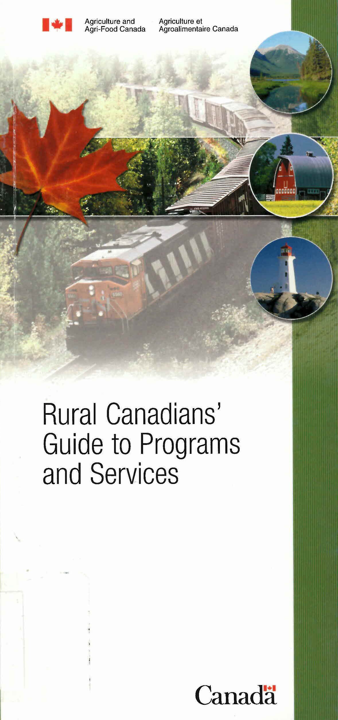 Rural Canadian's guide to programs and services = le guide des programmes et des services du Canada rural