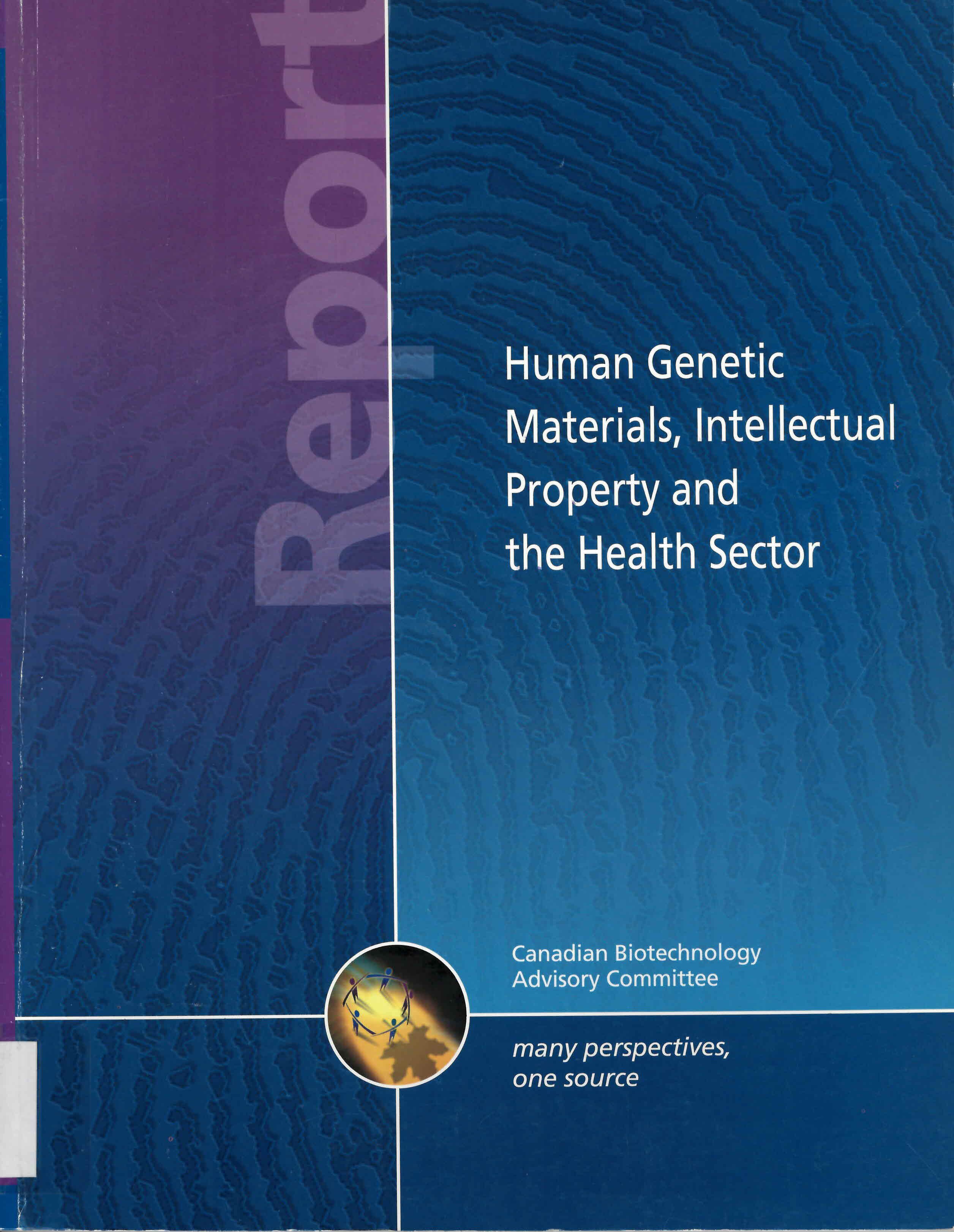 Human genetic materials, intellectual property and the health sector