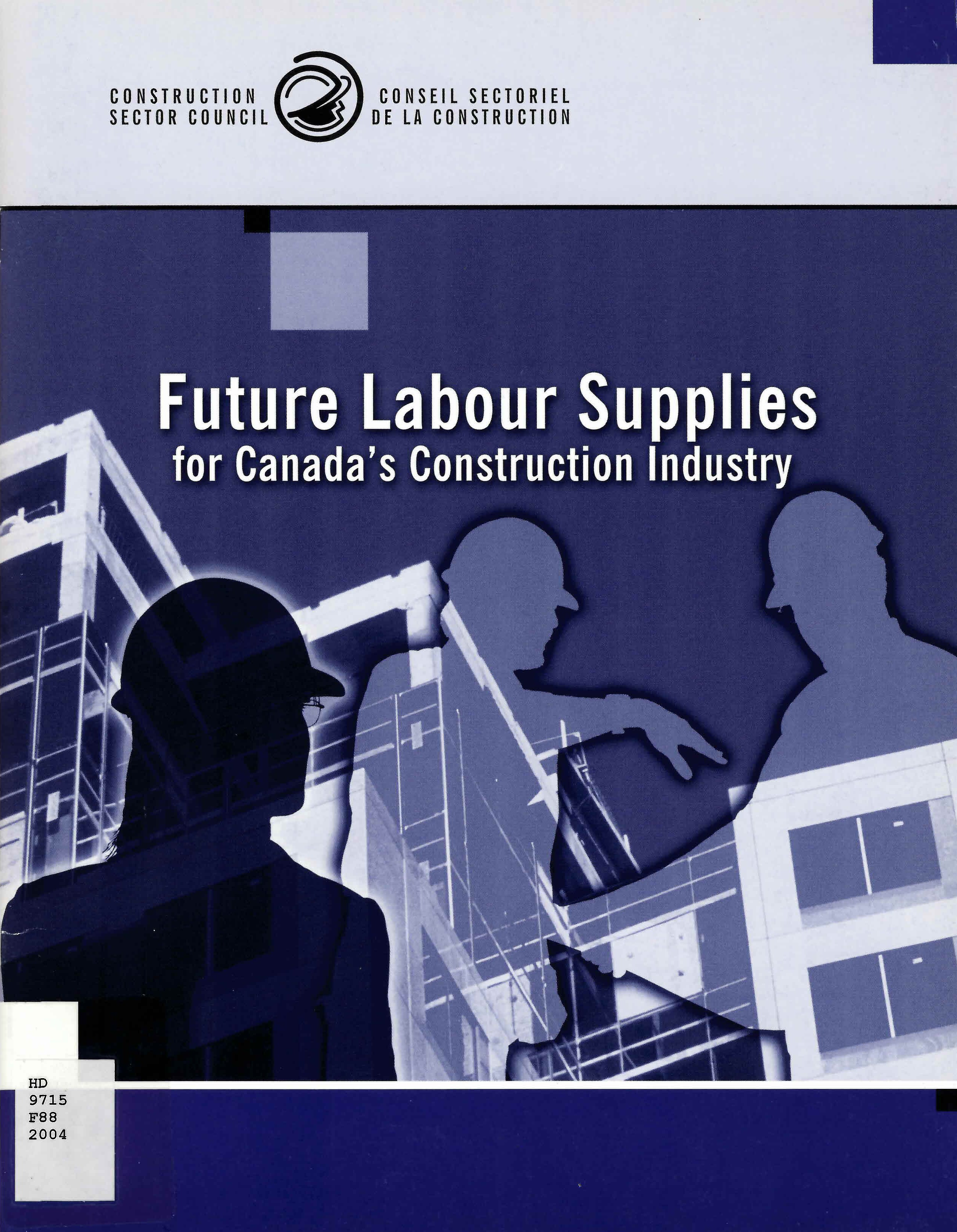 Future labour supplies for Canada's construction industry