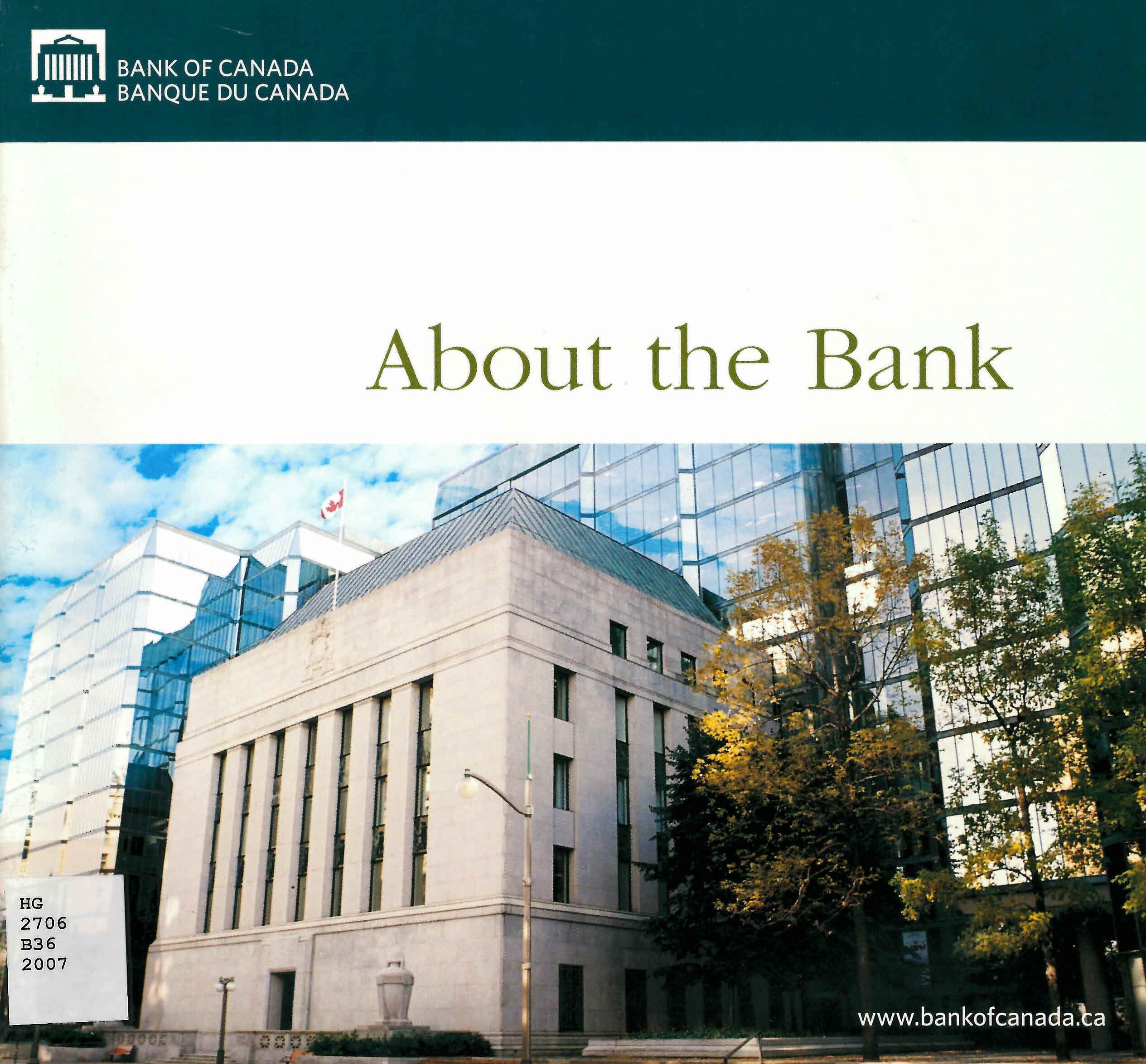 About the bank = banque en bref