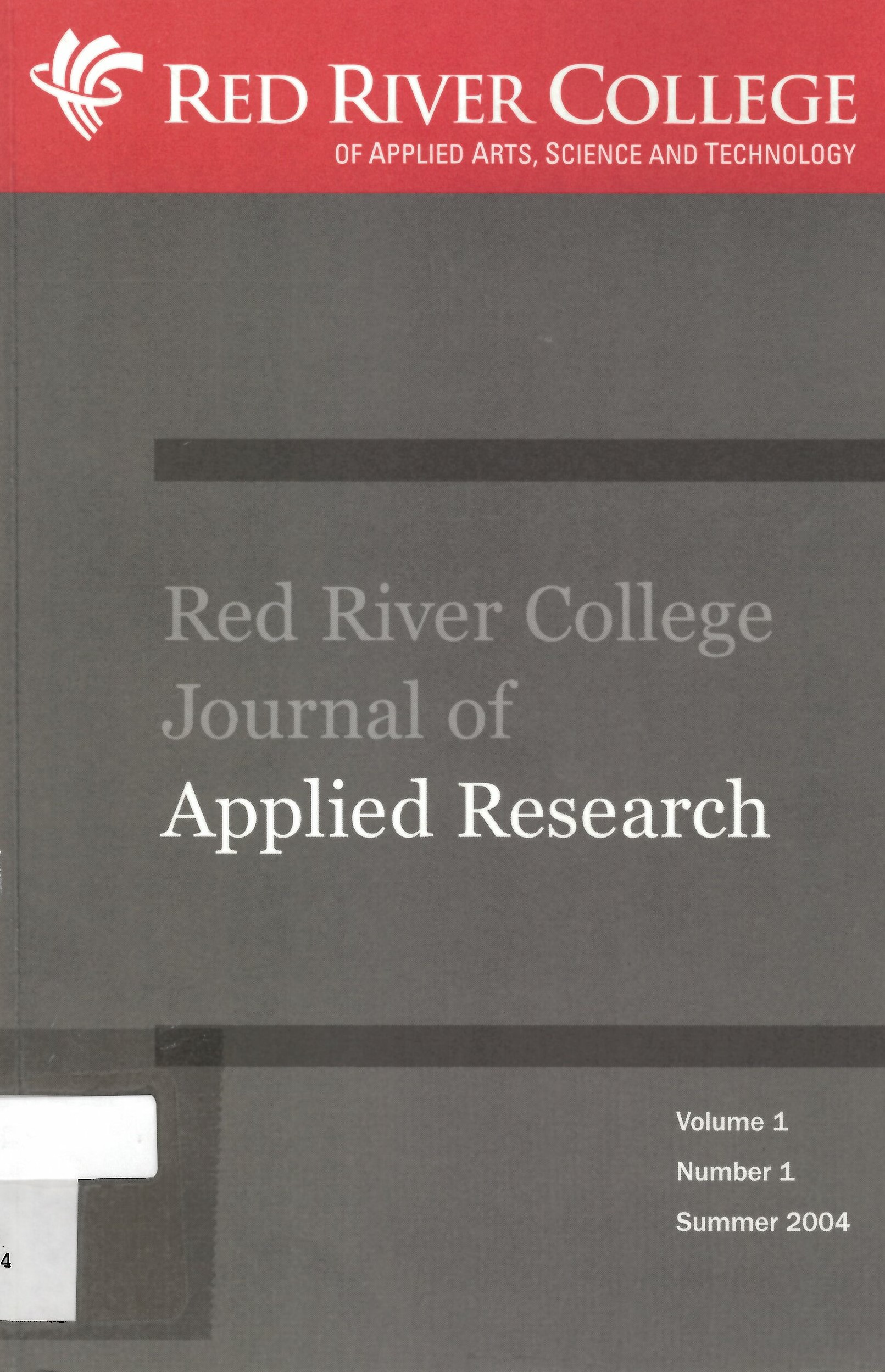 Red River College forum : journal of applied research