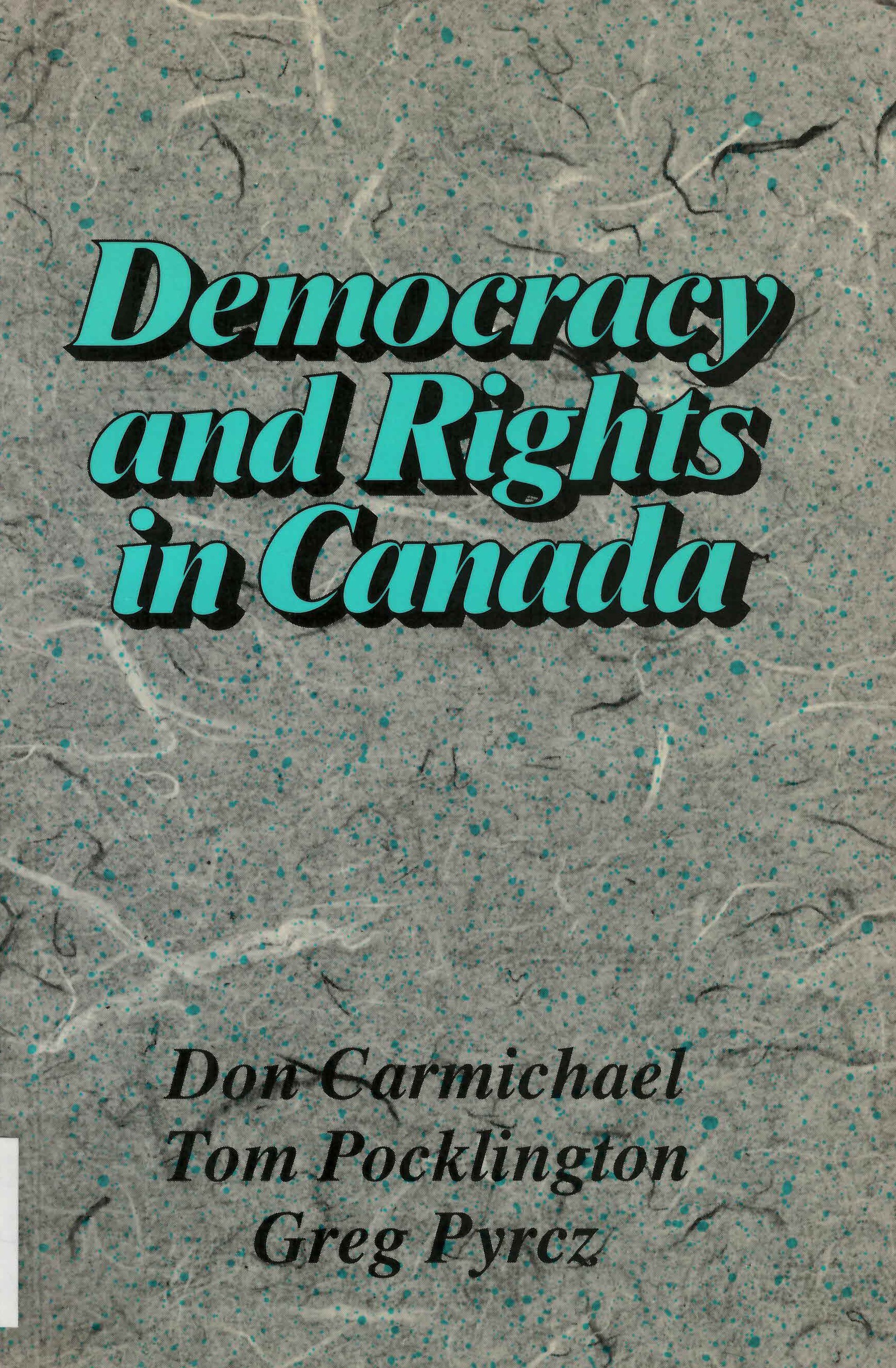 Democracy and rights in Canada