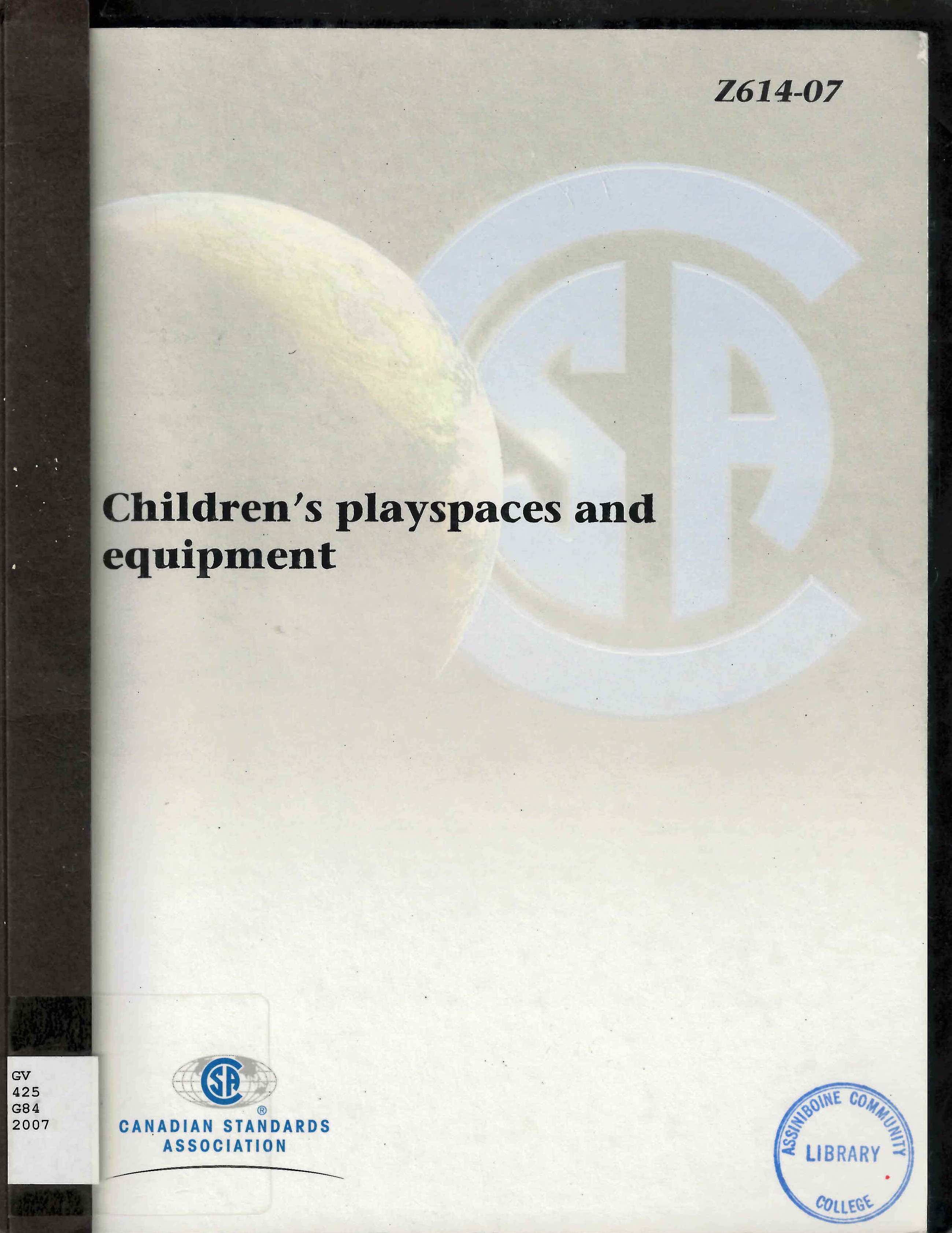 Children's playspaces and equipment