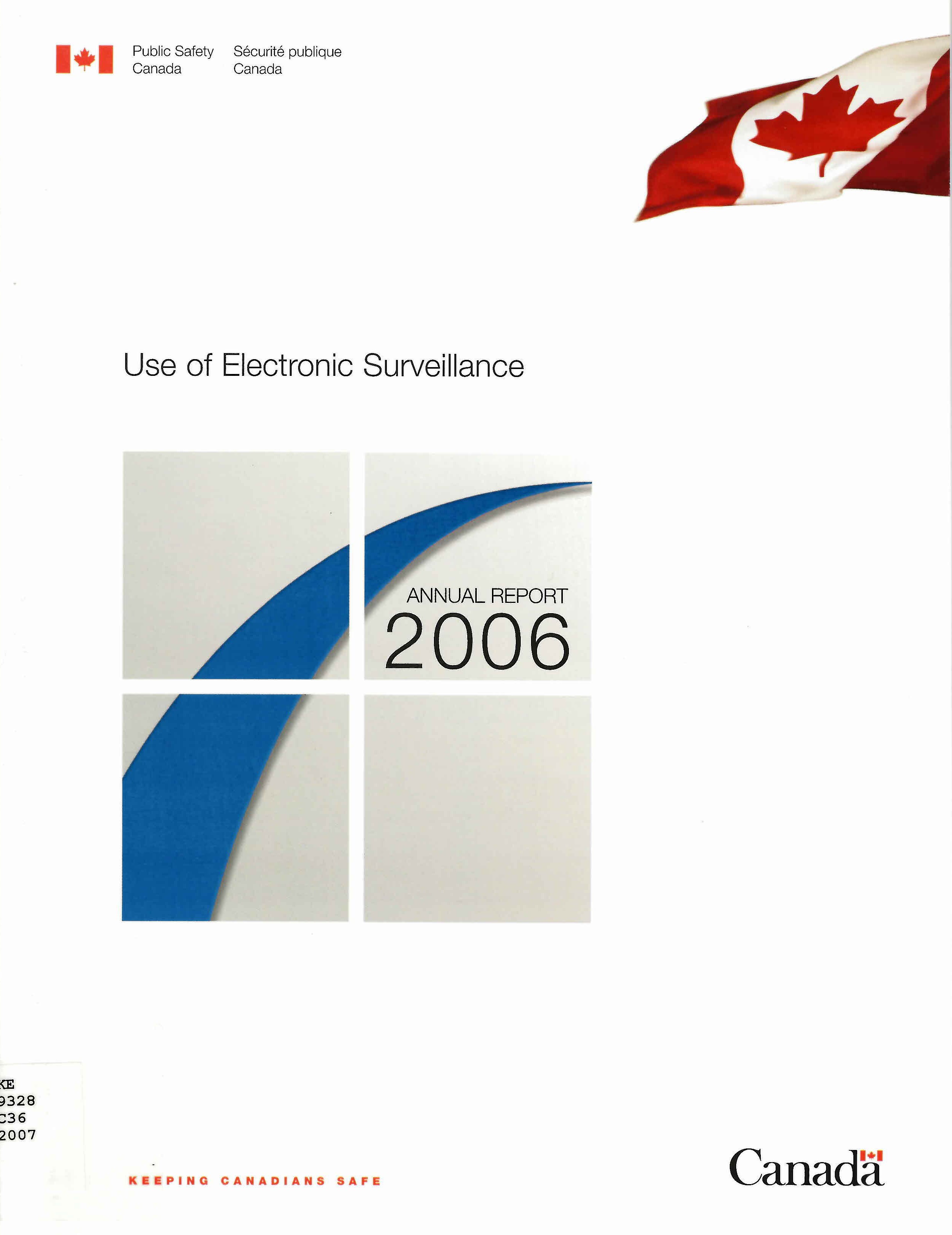 Use of electronic surveillance, annual report