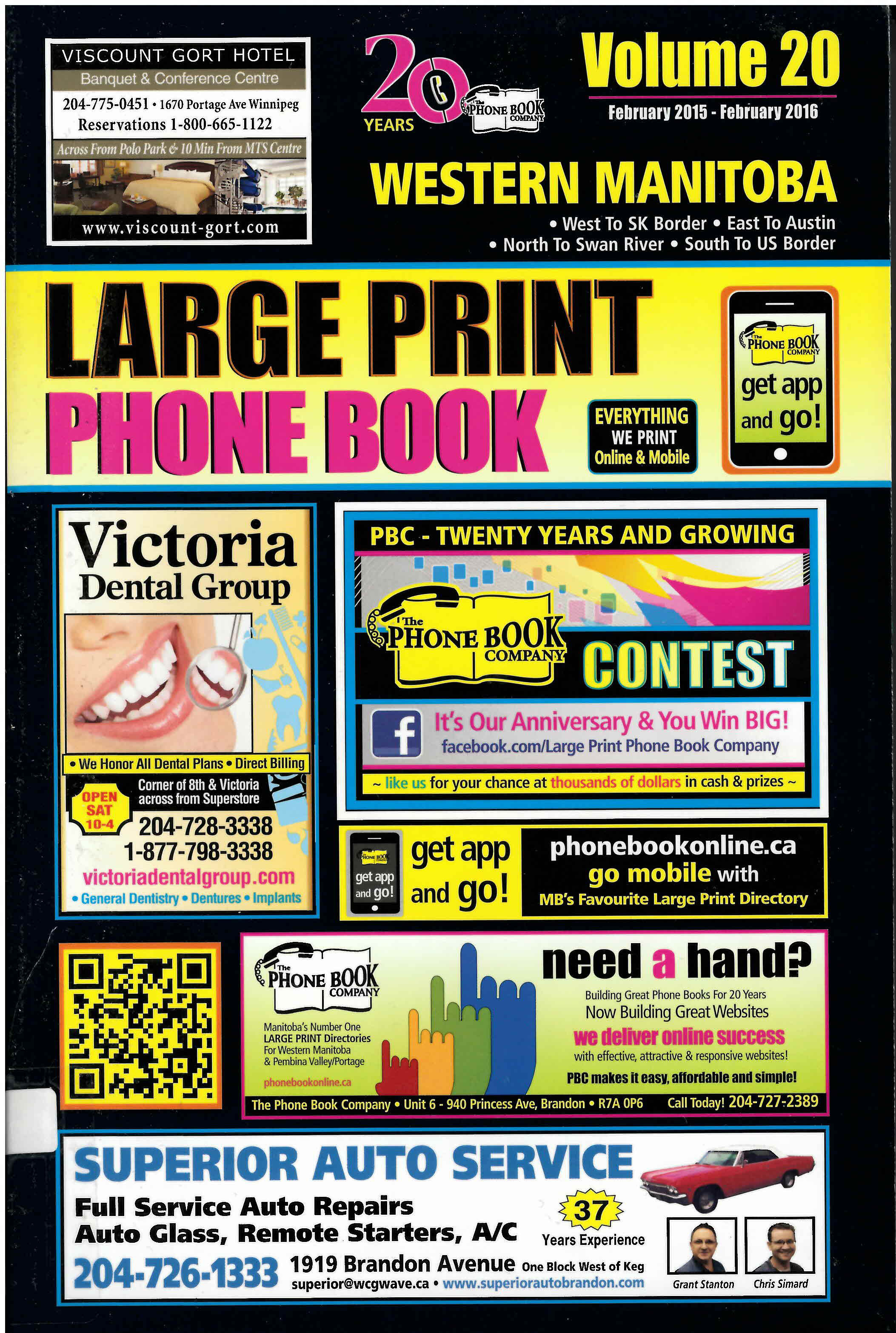 Western Manitoba Phone Book : large print phone & cell community directory