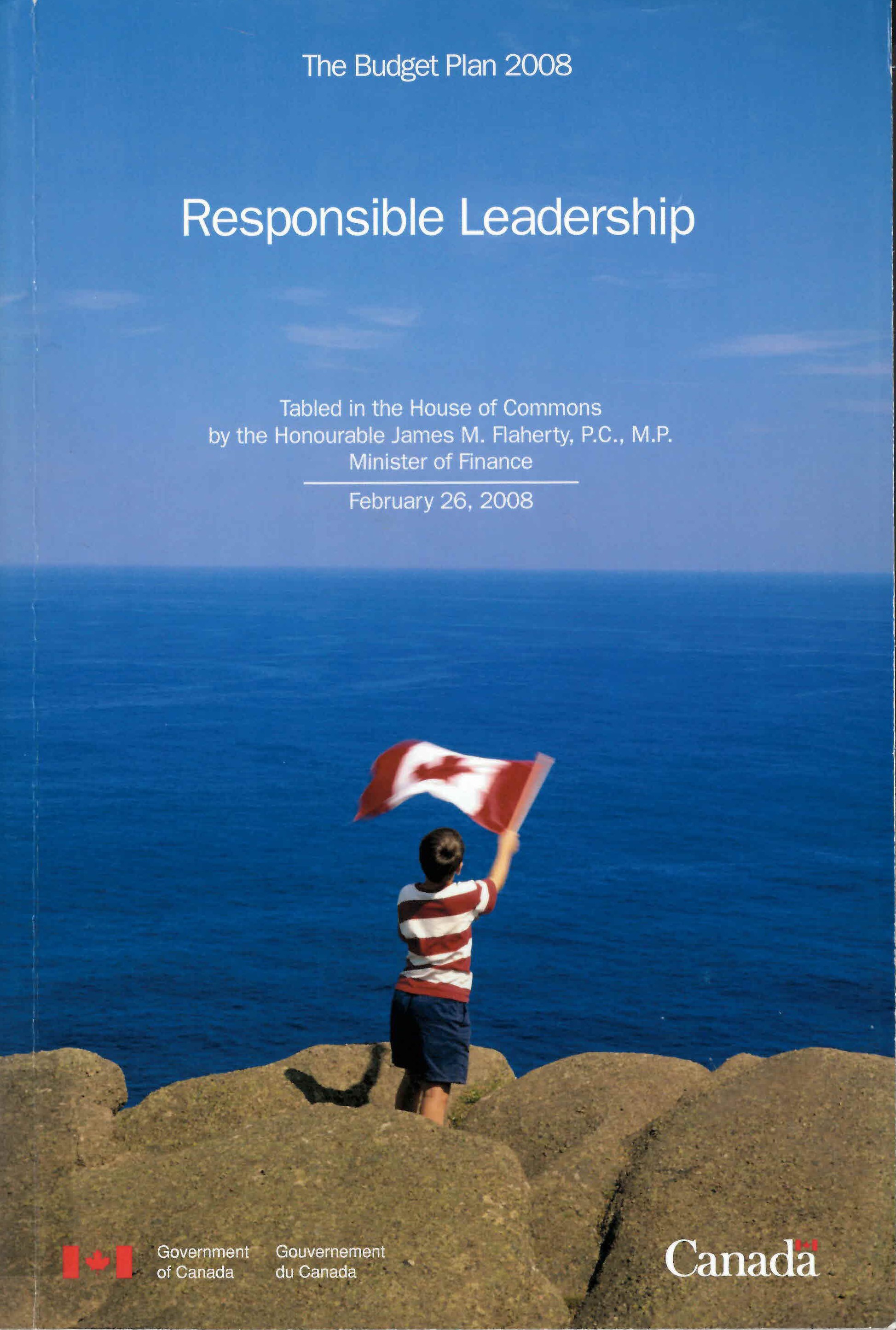 Responsible leadership : the budget plan 2008