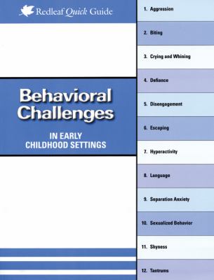 Behavioral challenges in early childhood settings