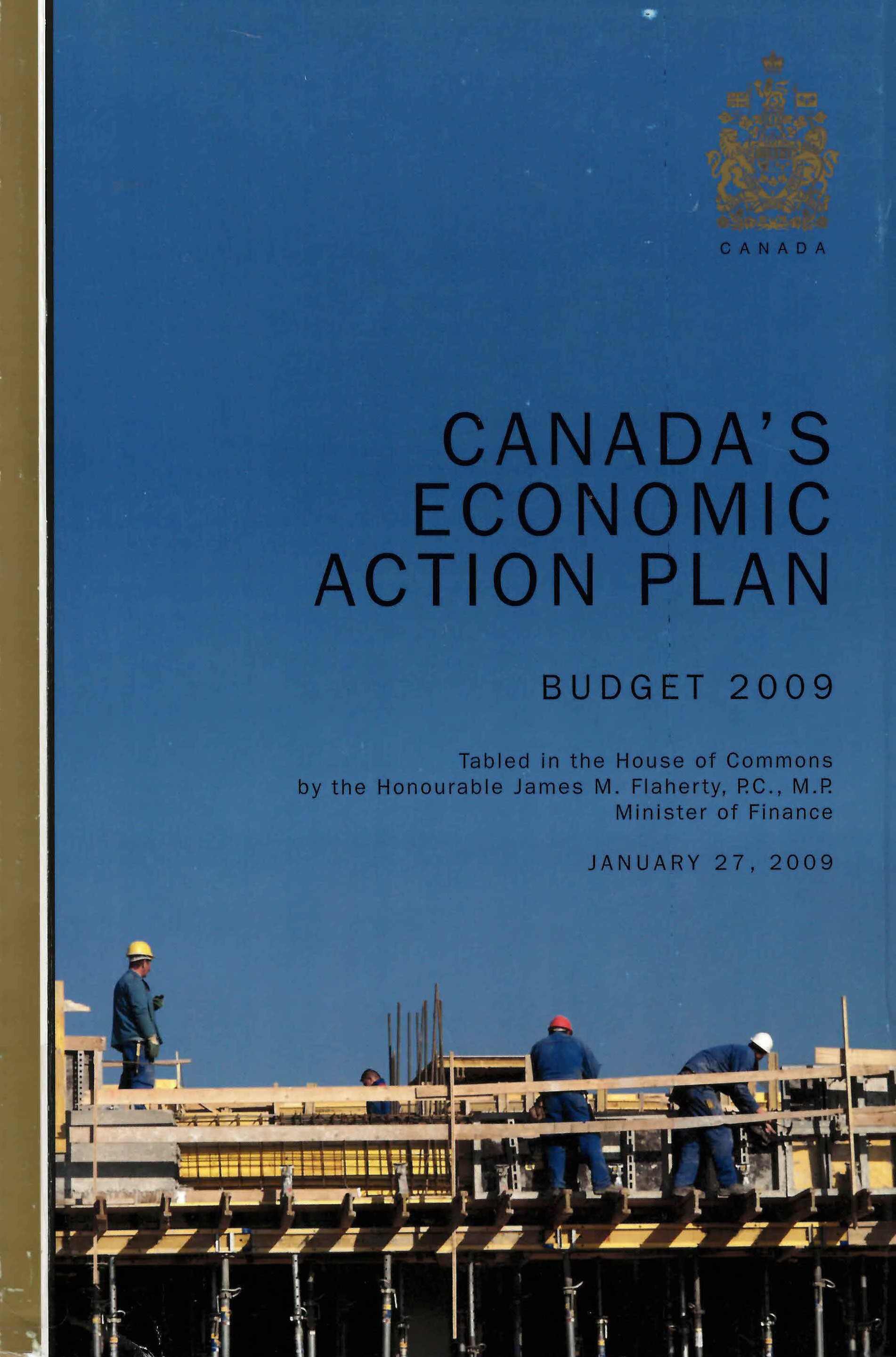 Canada's economic action plan : budget 2009