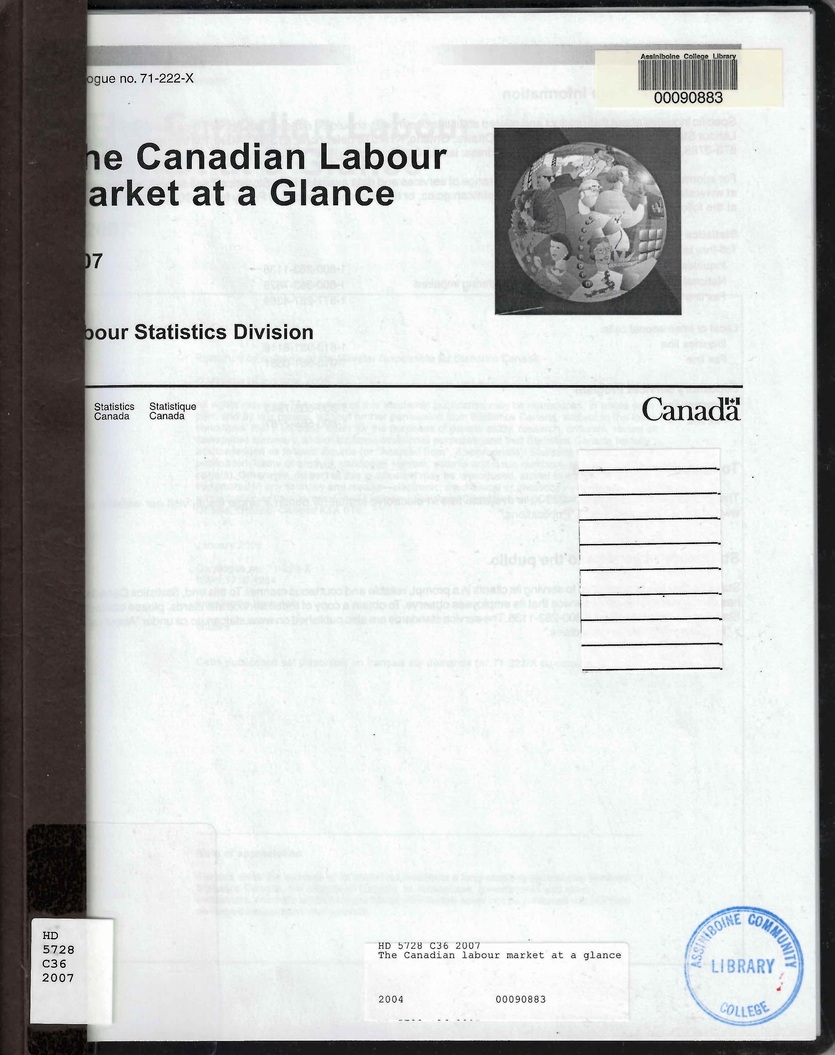 The Canadian labour market at a glance