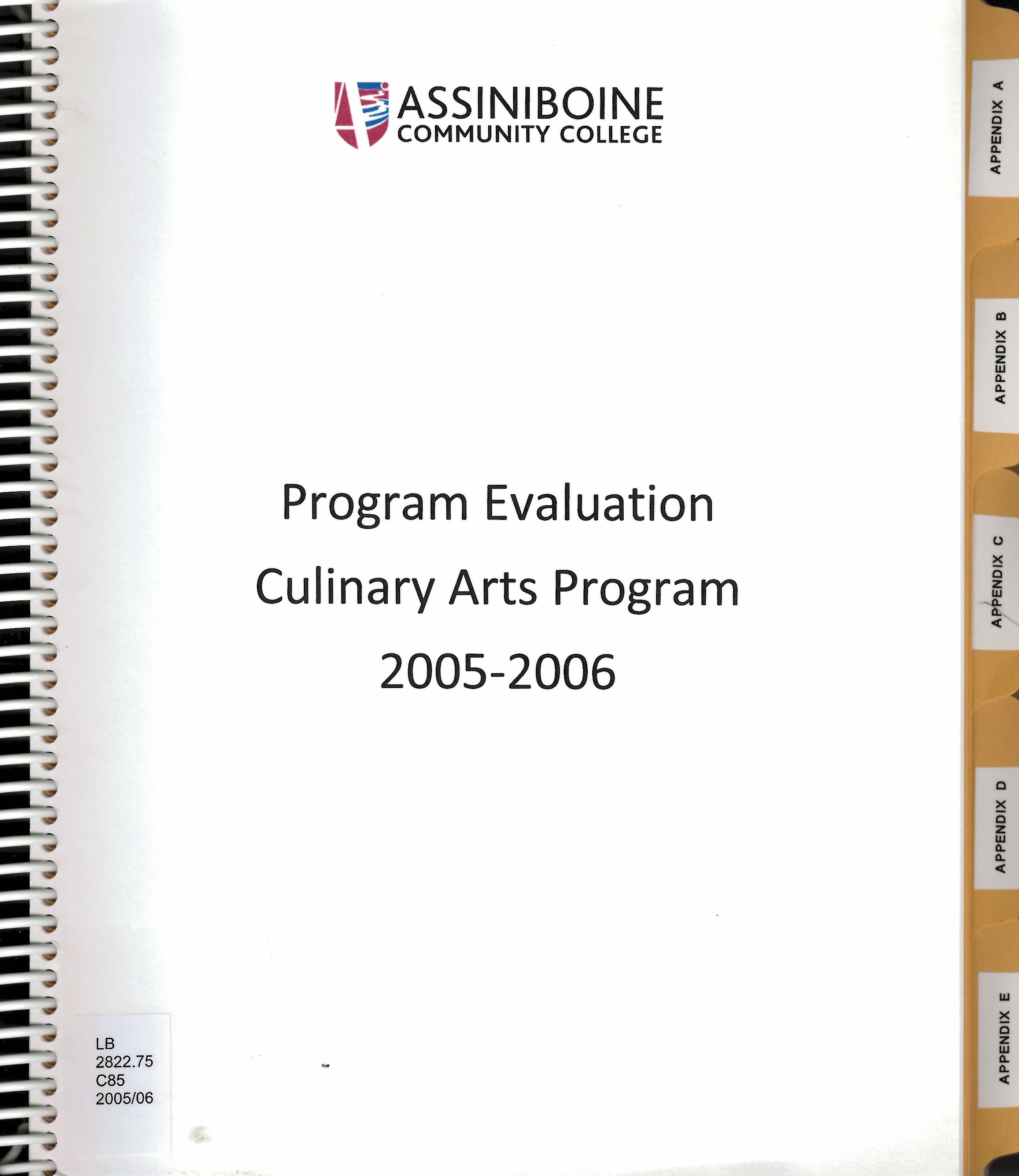 Culinary arts : program review