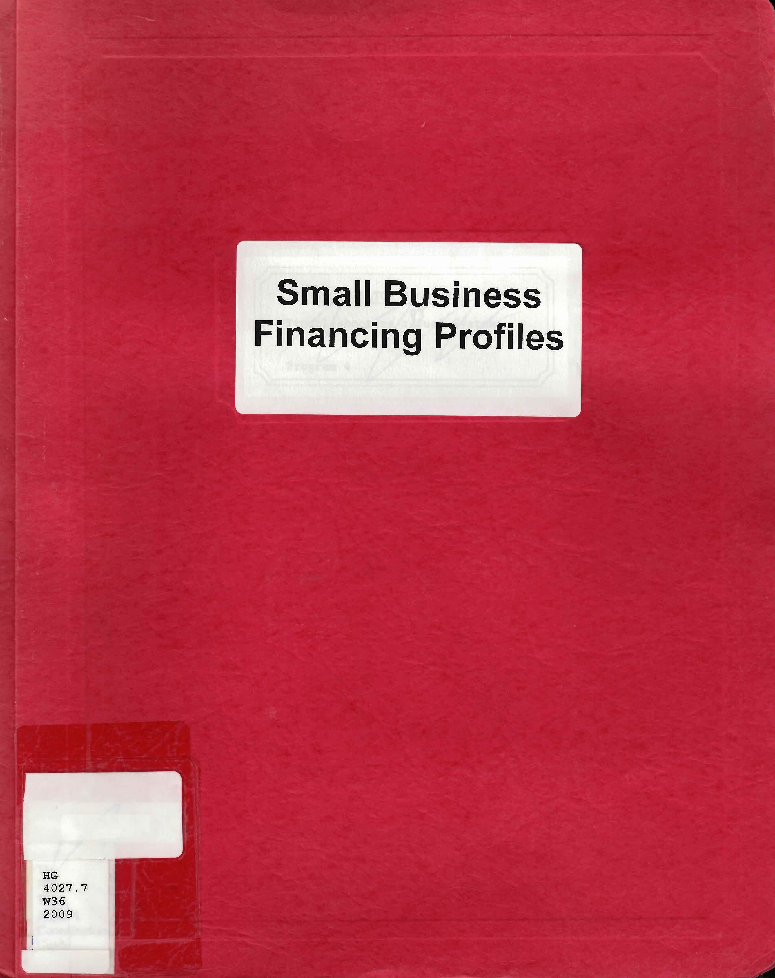 Small business financing profiles : financing innovative small and medium-sized enterprises in Canada