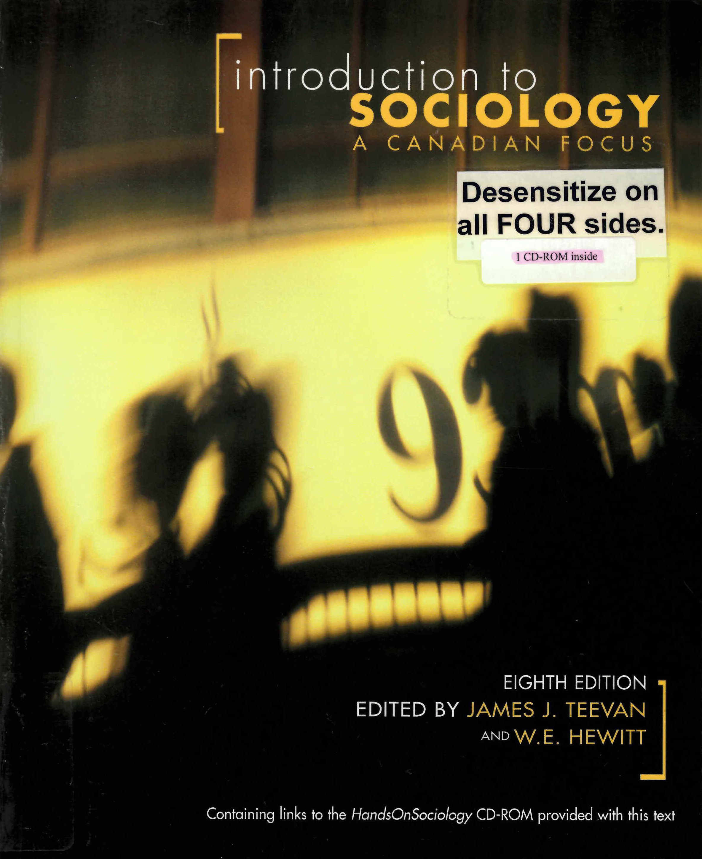 Introduction to sociology : a Canadian focus